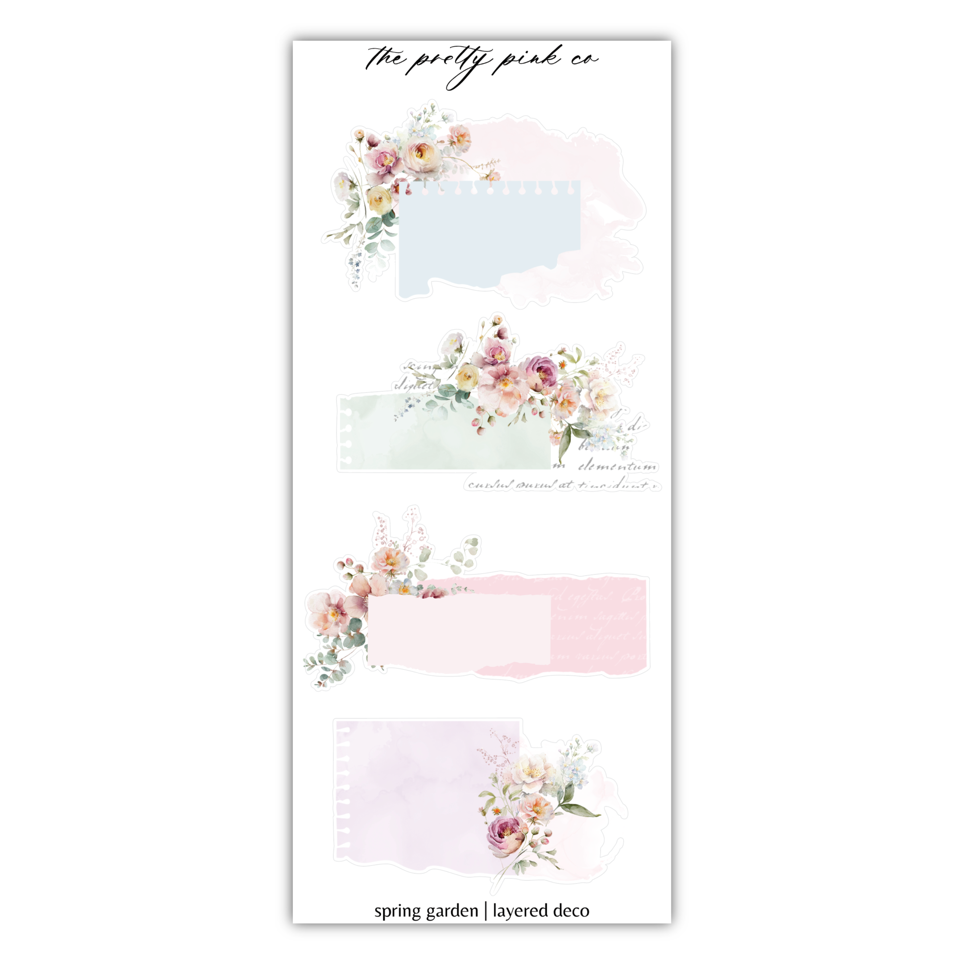 a sticker with flowers on it