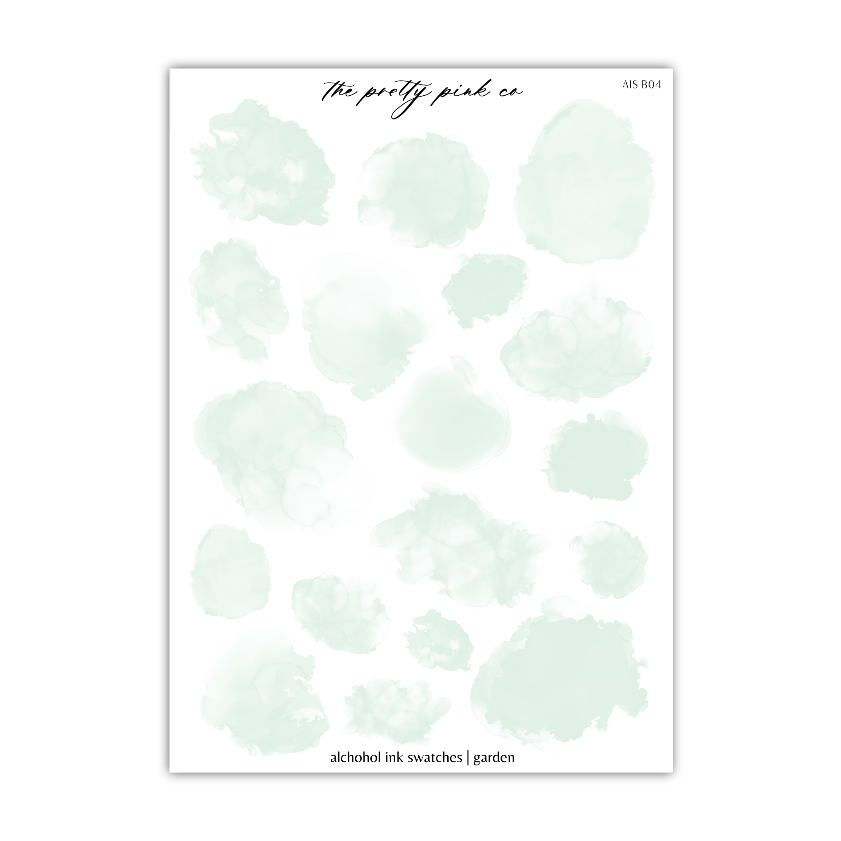 a sheet of paper with watercolor paint on it