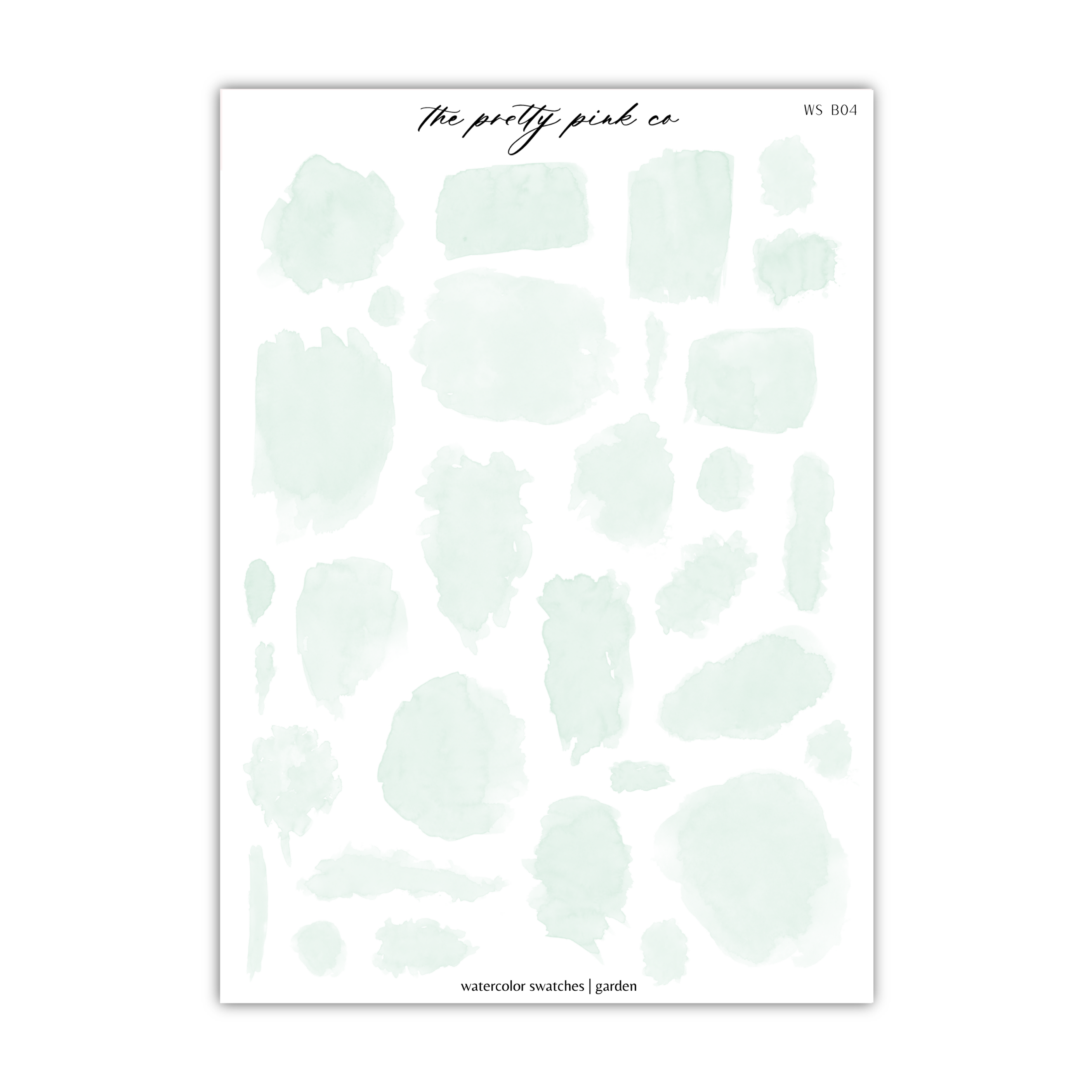a sheet of paper with green paint on it