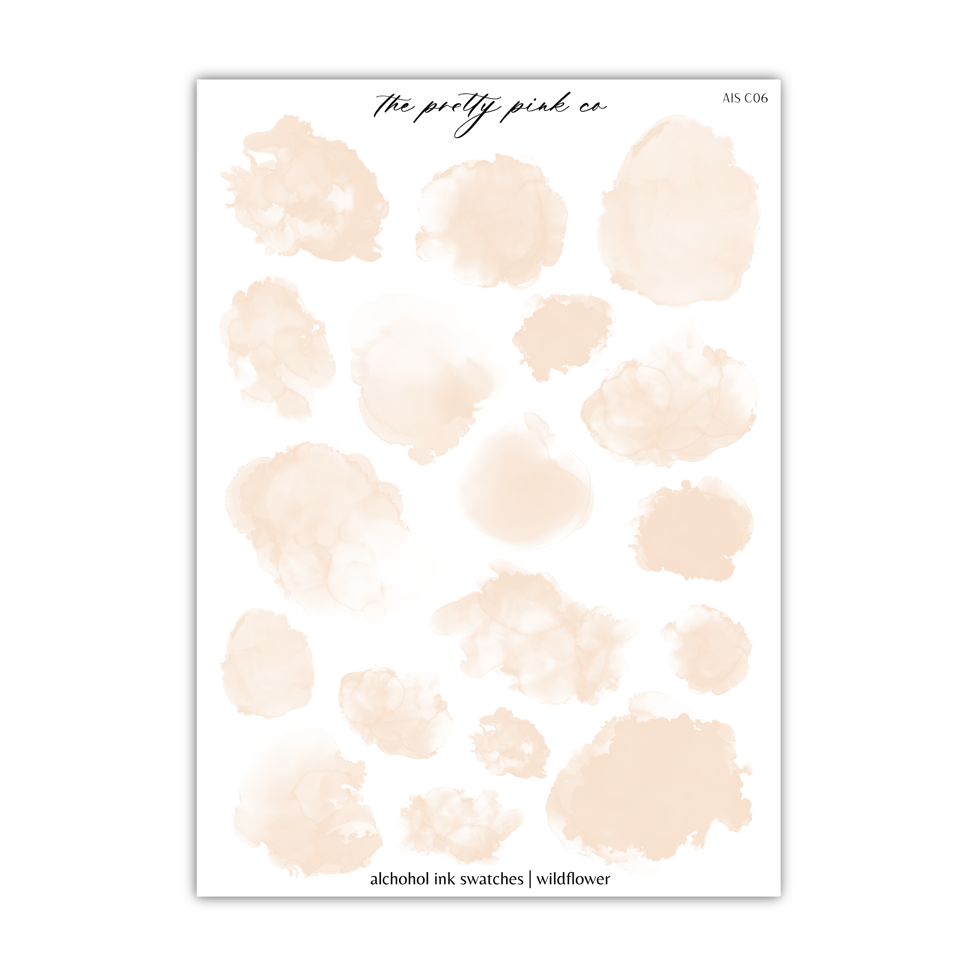 a sheet of watercolor paint on a white background
