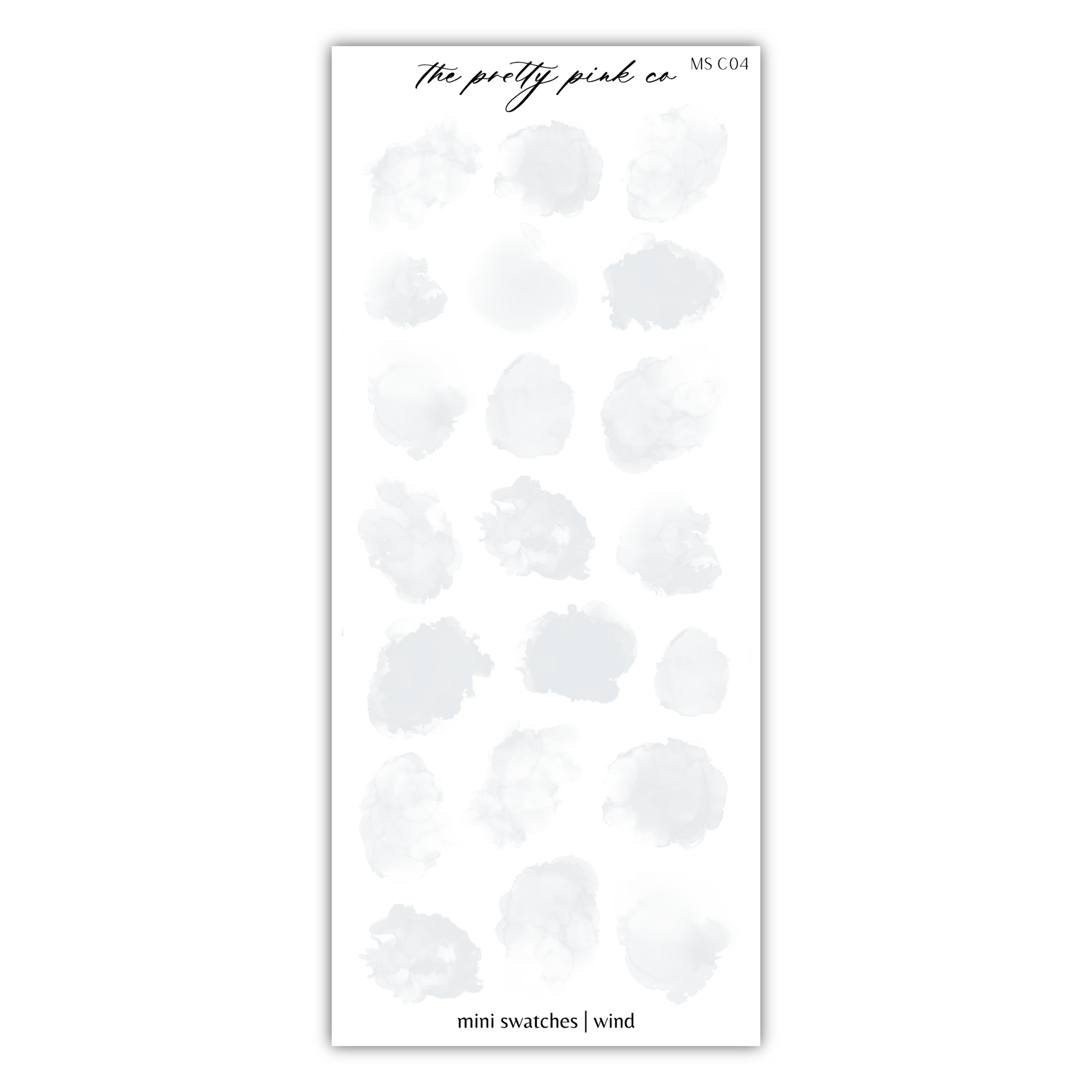 a sheet of white paper with black ink on it