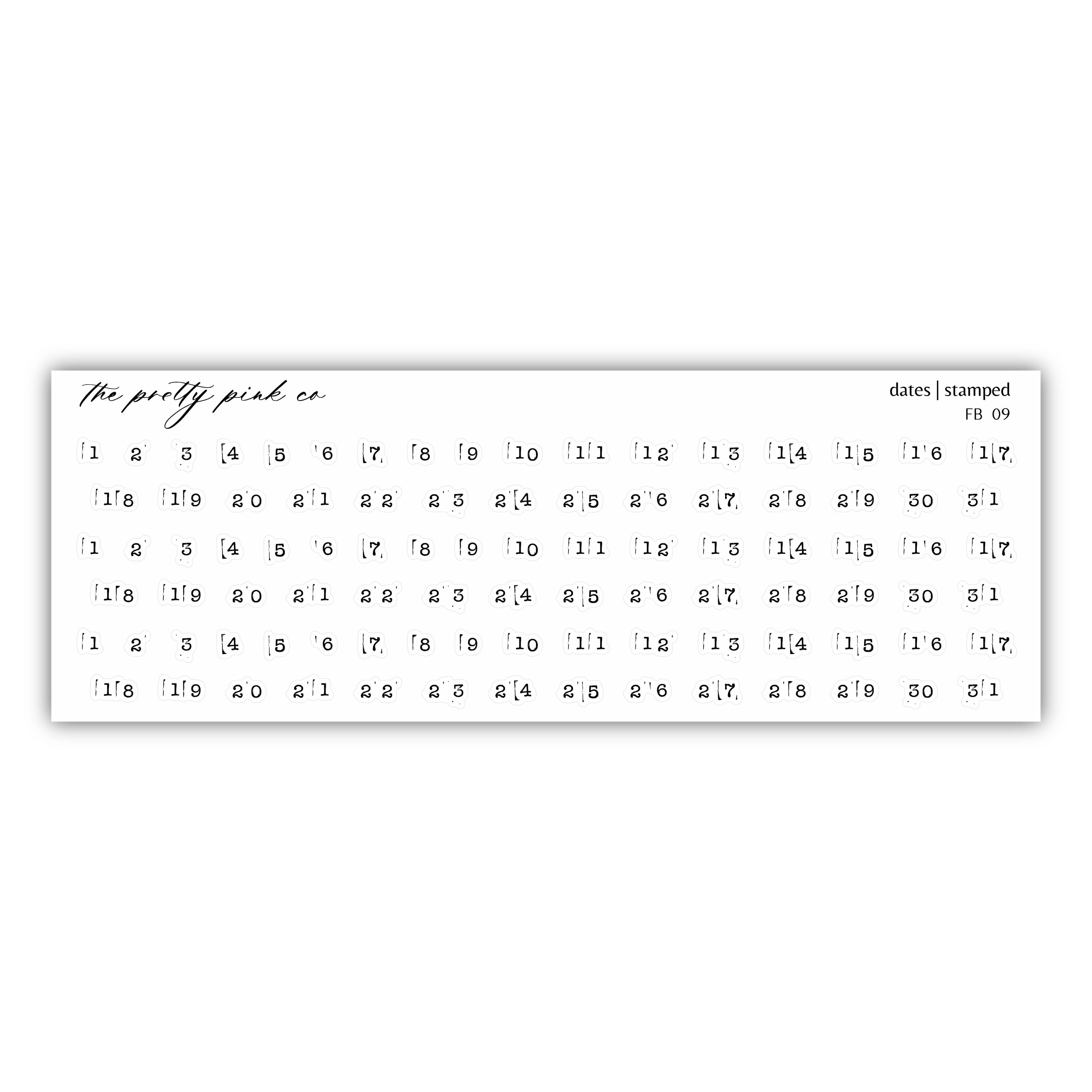 a calendar with the date of the month on it