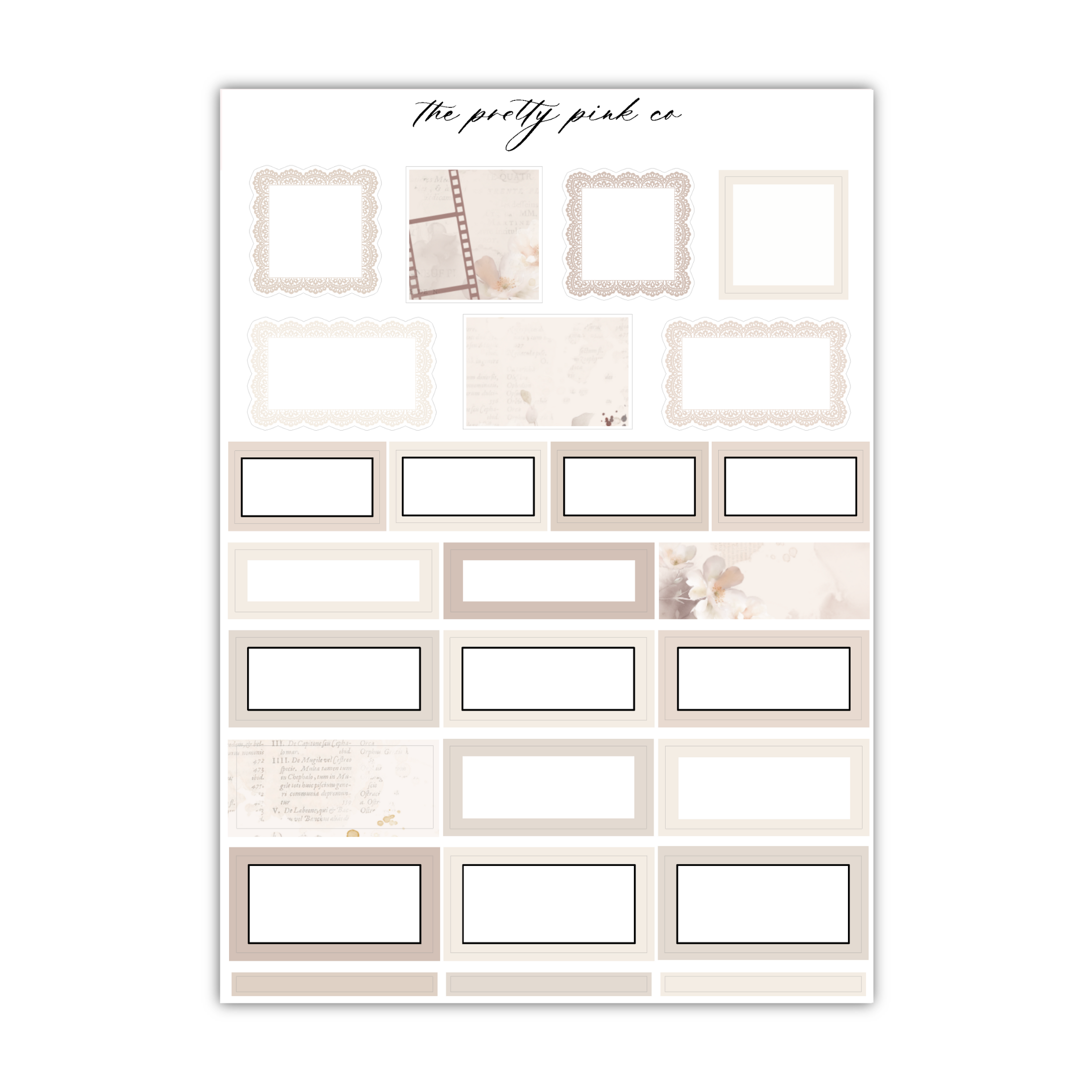 Inner Pages | Foiled Weekly Kit