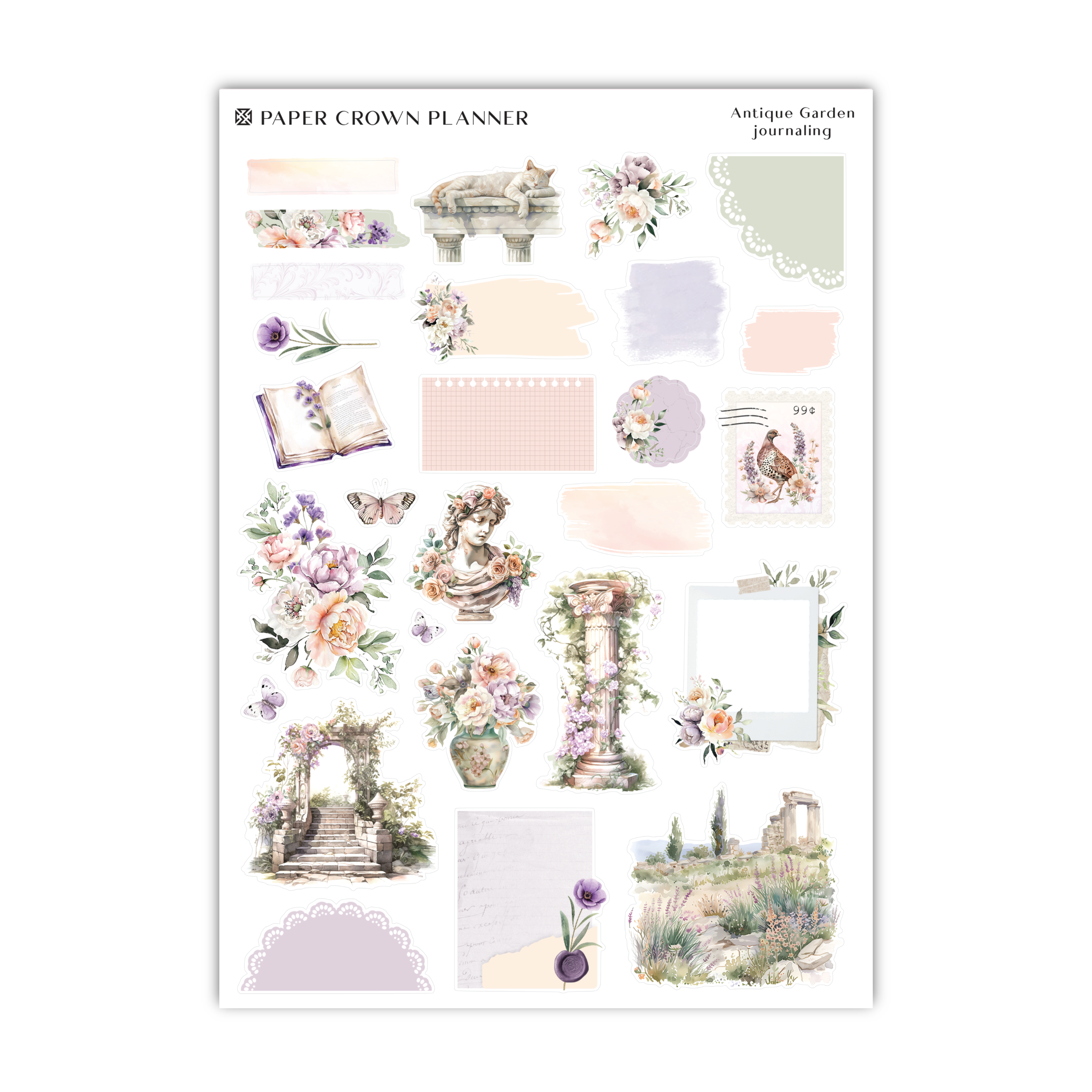 paper crown planner stickers
