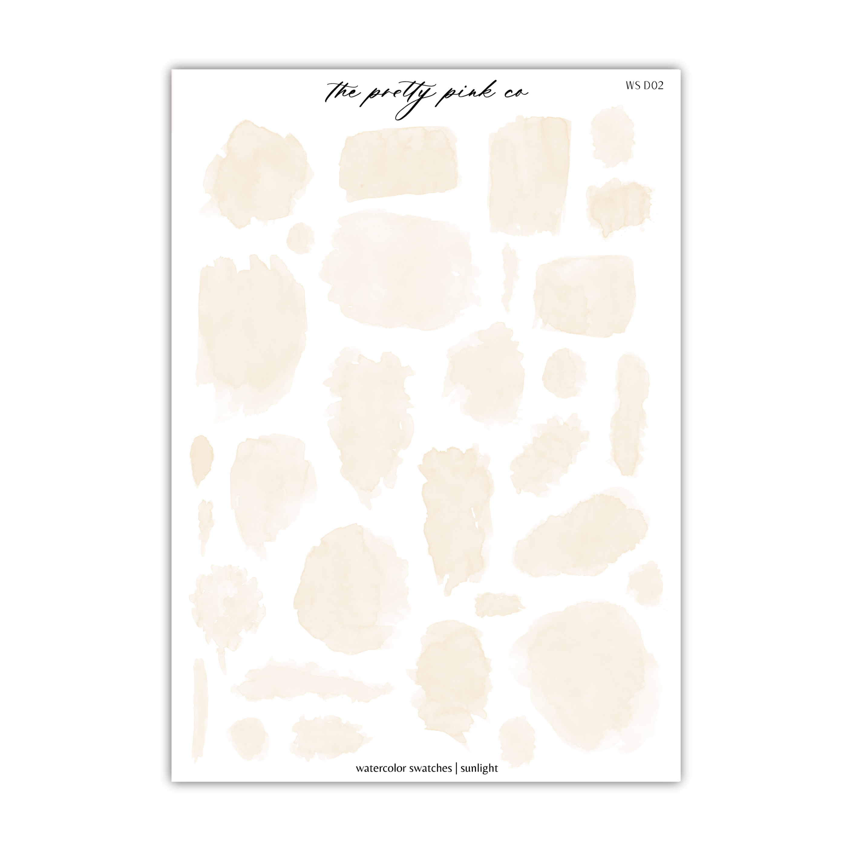 a sheet of paper with some paint stains on it