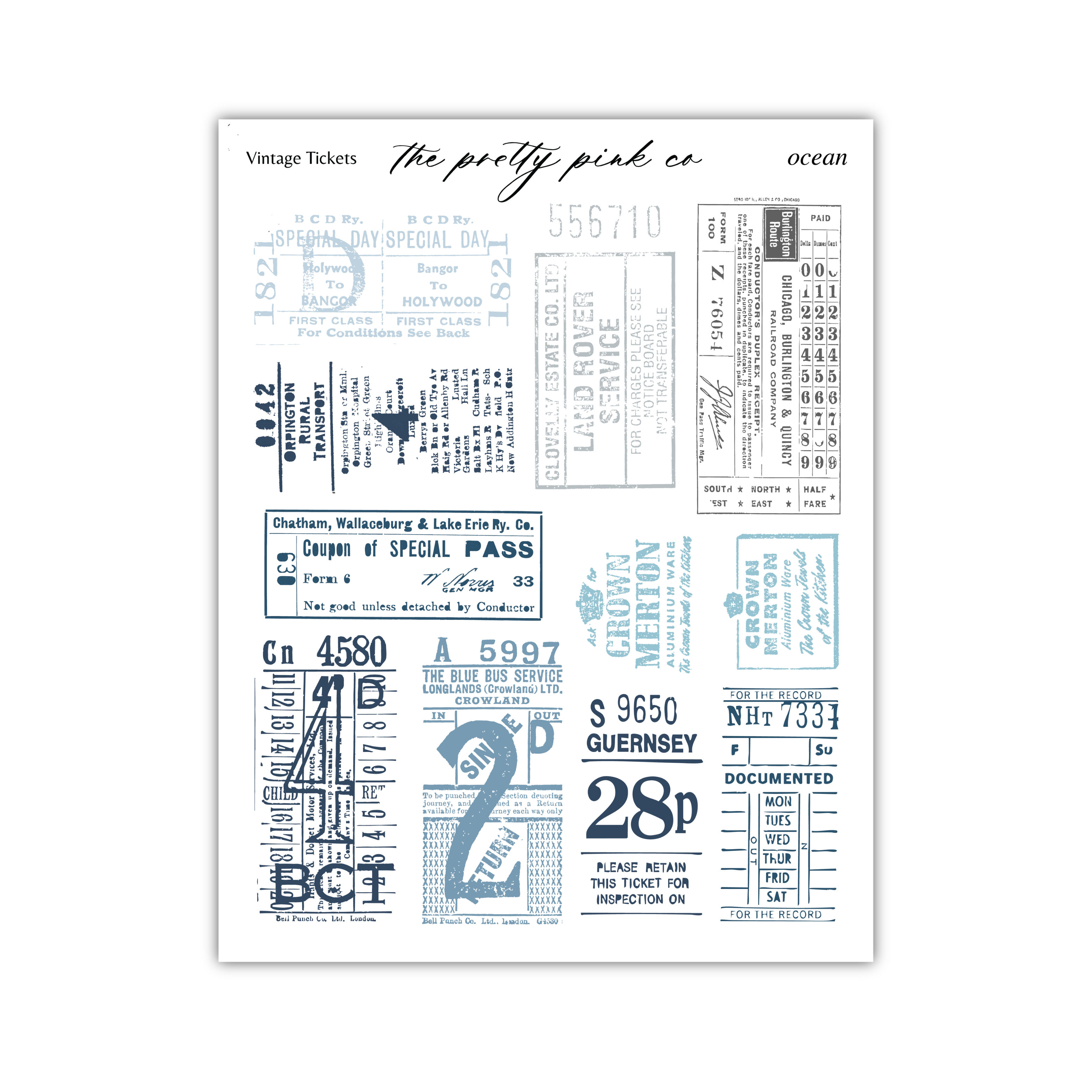 a collection of vintage tickets and passes, including various types of tickets and passes from different eras and locations. The tickets appear to be from different countries and time periods, with a mix of printed and digital elements. The image is not a single image but rather a collage of multiple images that together create a sense of a vintage or historical theme.