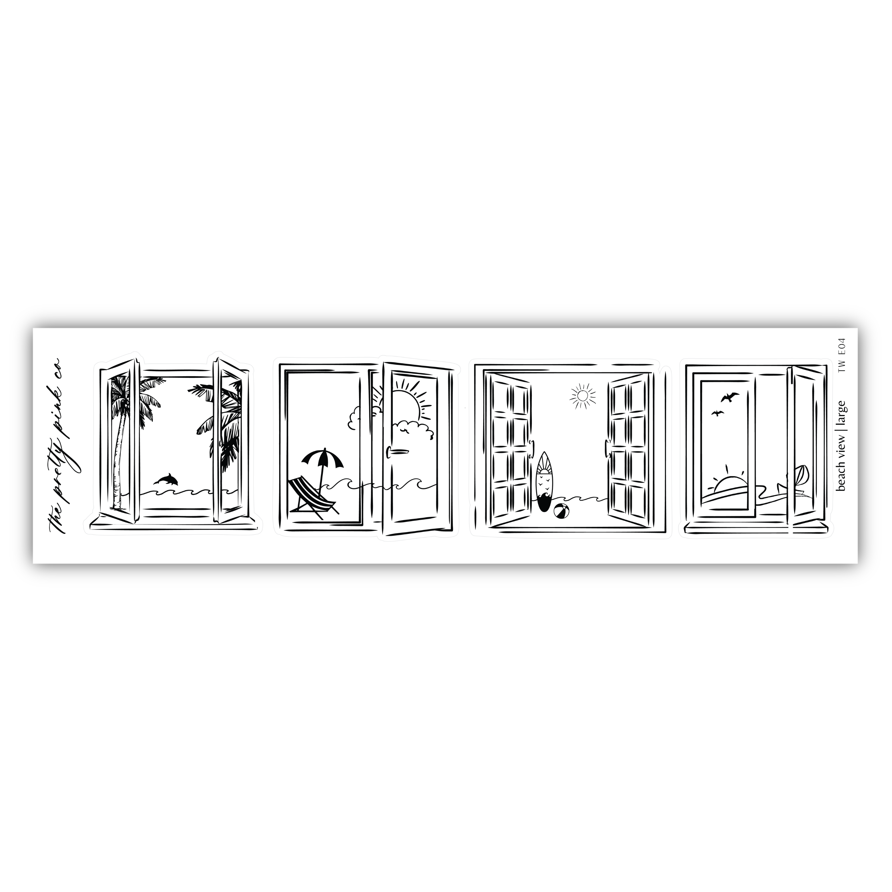 a black and white drawing of an open window
