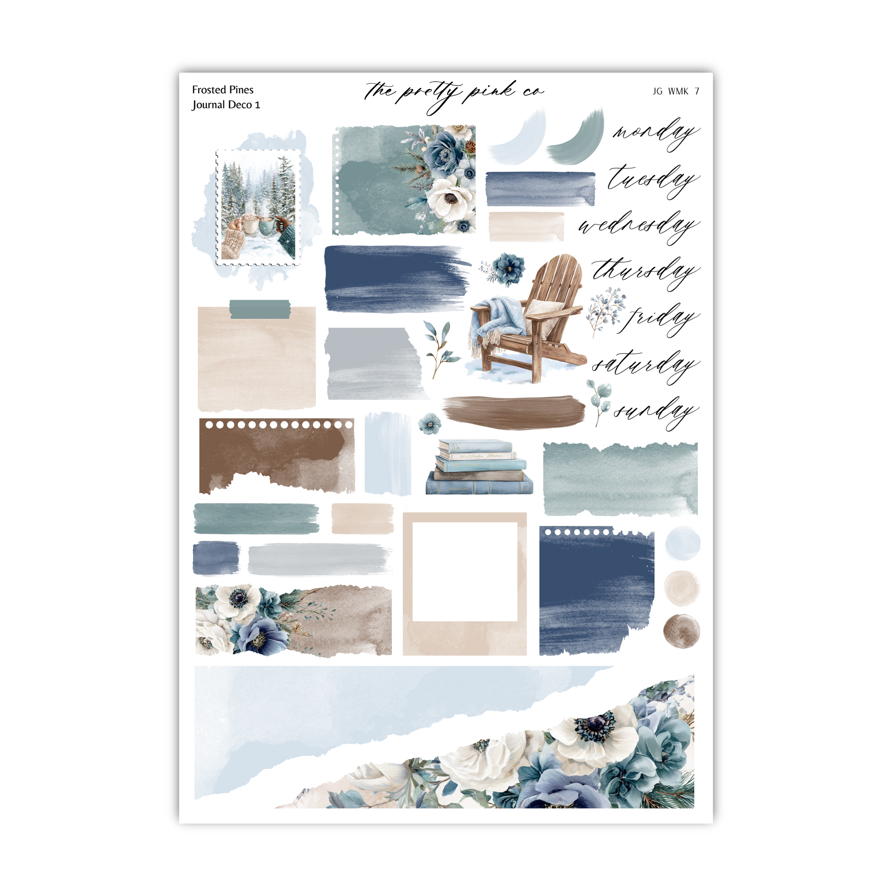 The image is a collage of various elements, including a chair, flowers, and abstract shapes, arranged in a visually appealing manner.