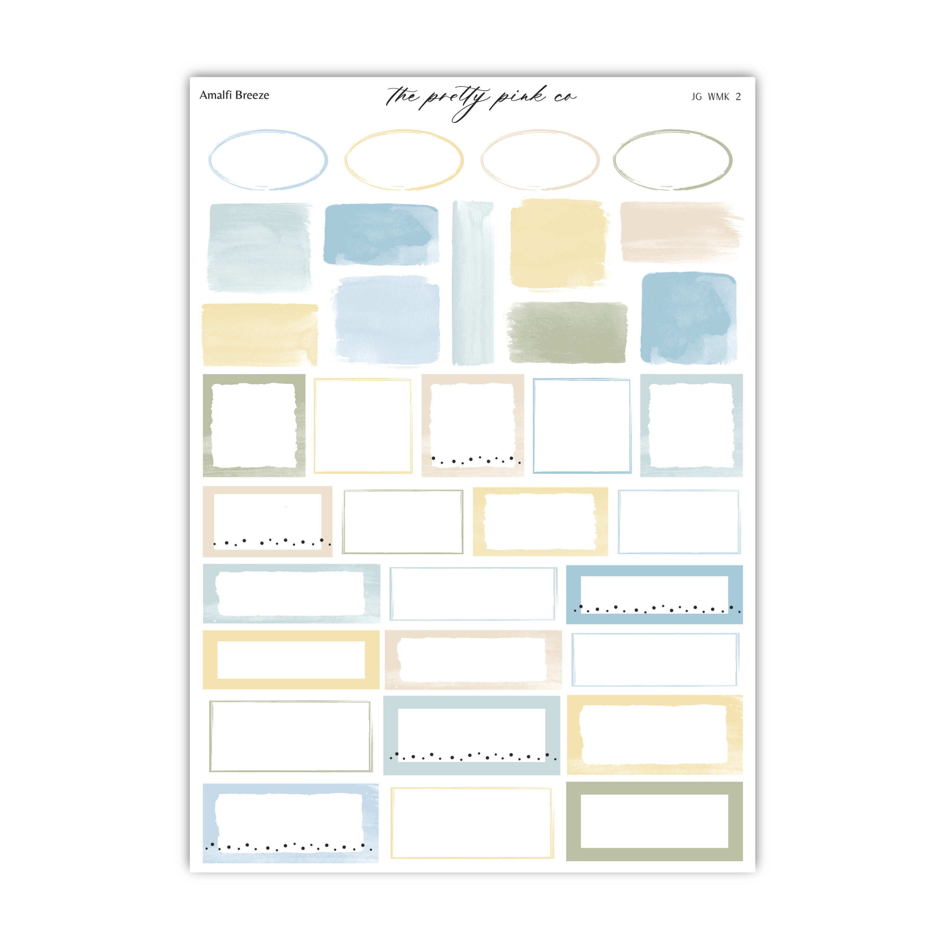 a collection of various shapes and patterns, including circles, rectangles, and other abstract designs, arranged in a grid format.