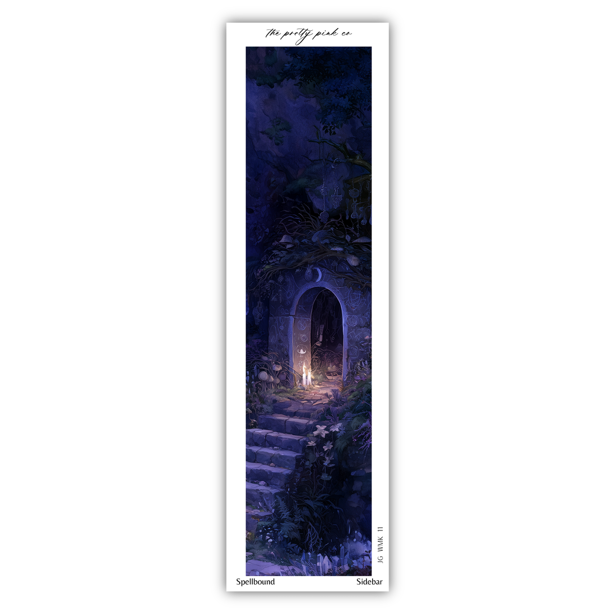 a mystical, fantastical scene with a doorway leading to a mysterious, otherworldly landscape.