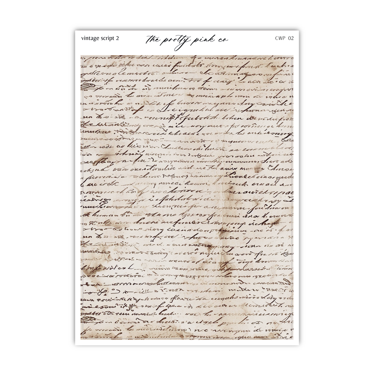 Vintage Script 2
