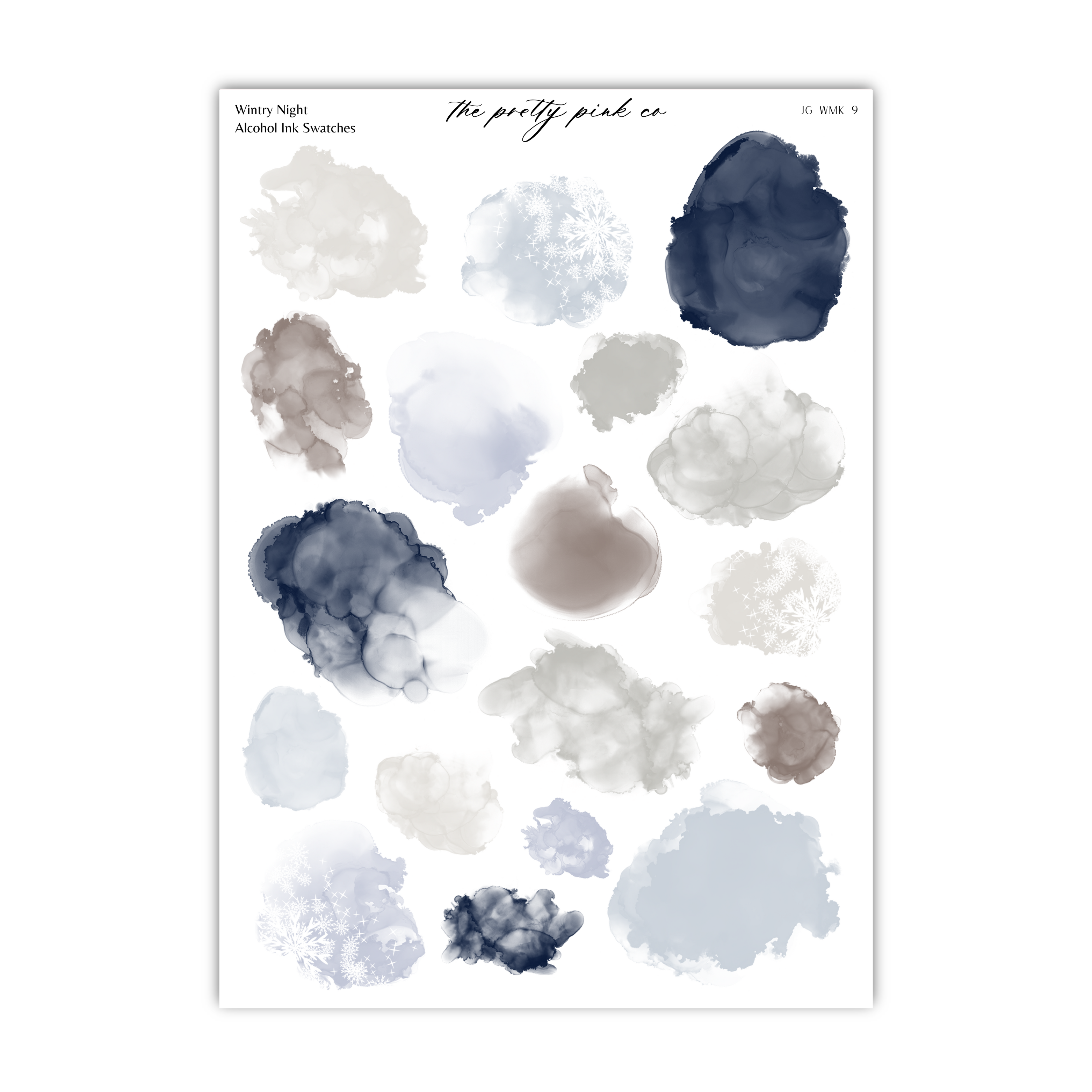 Wintry Night | Ink Swatches