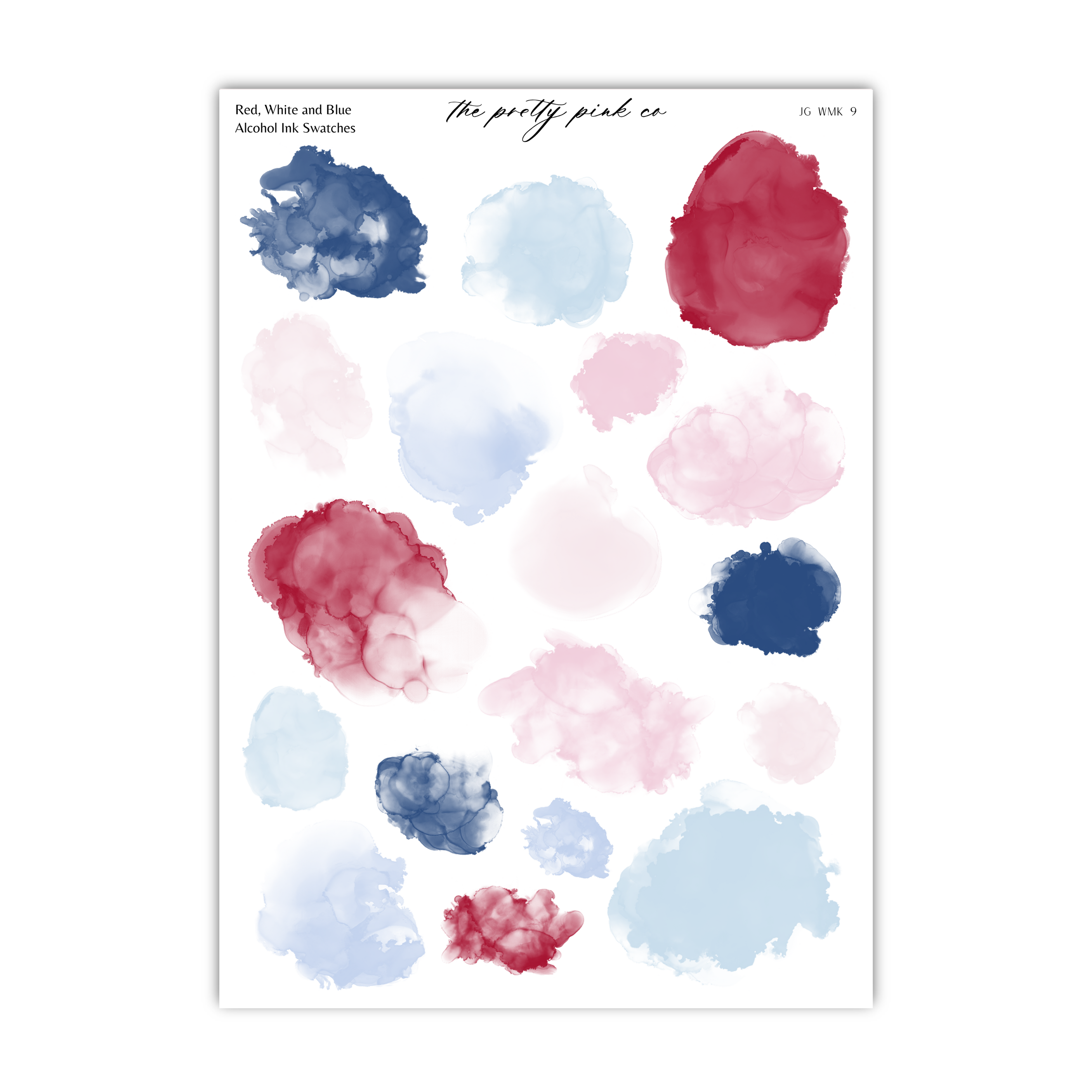 Red, White and Blue | Ink Swatches