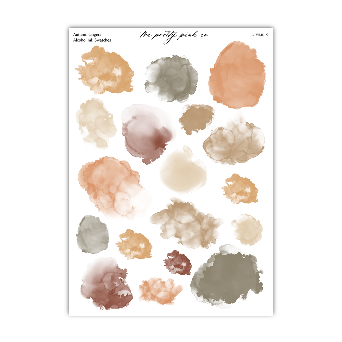 Autumn Lingers | Ink Swatches