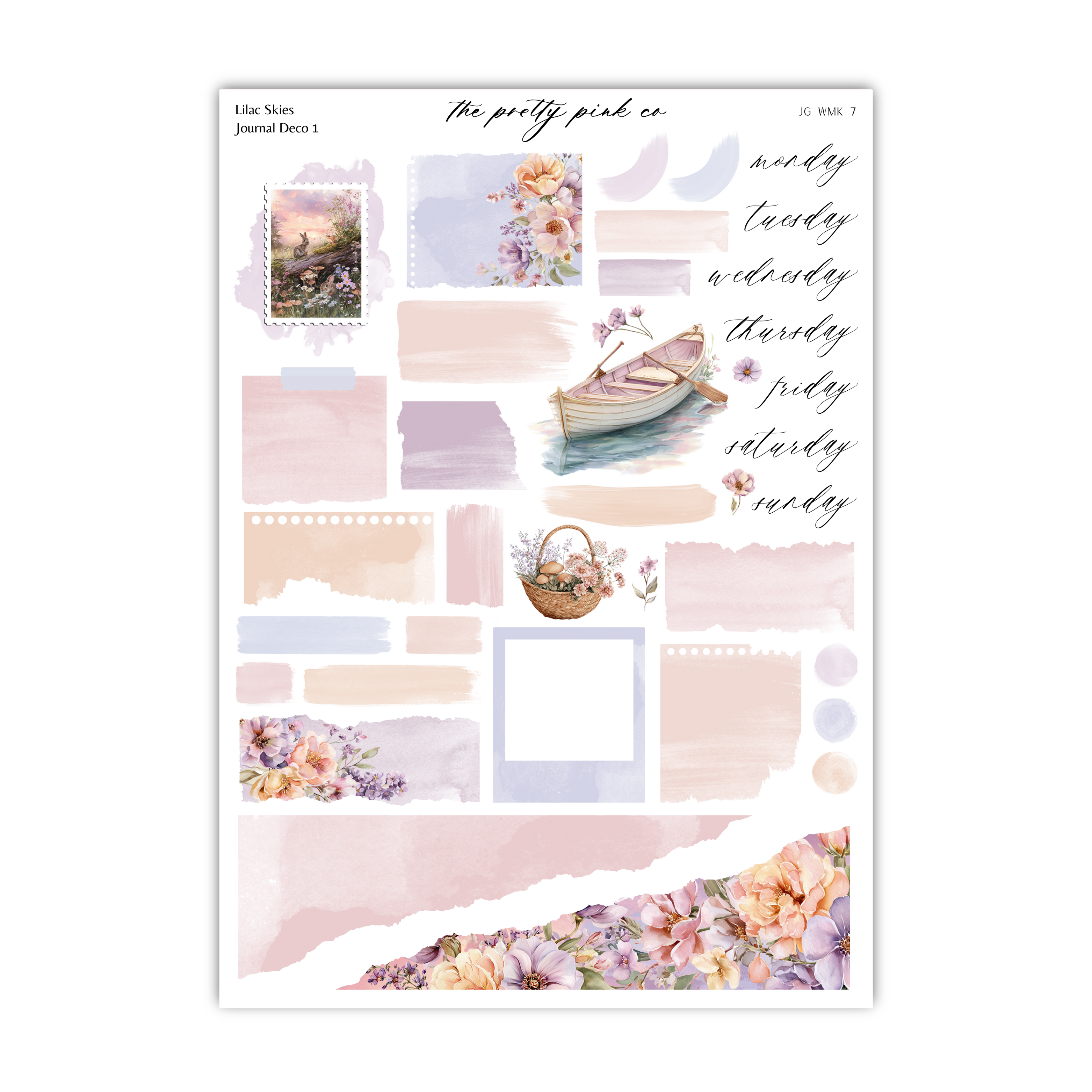 The image is a collage of various images, including a boat, flowers, and other decorative elements, arranged in a visually appealing manner.