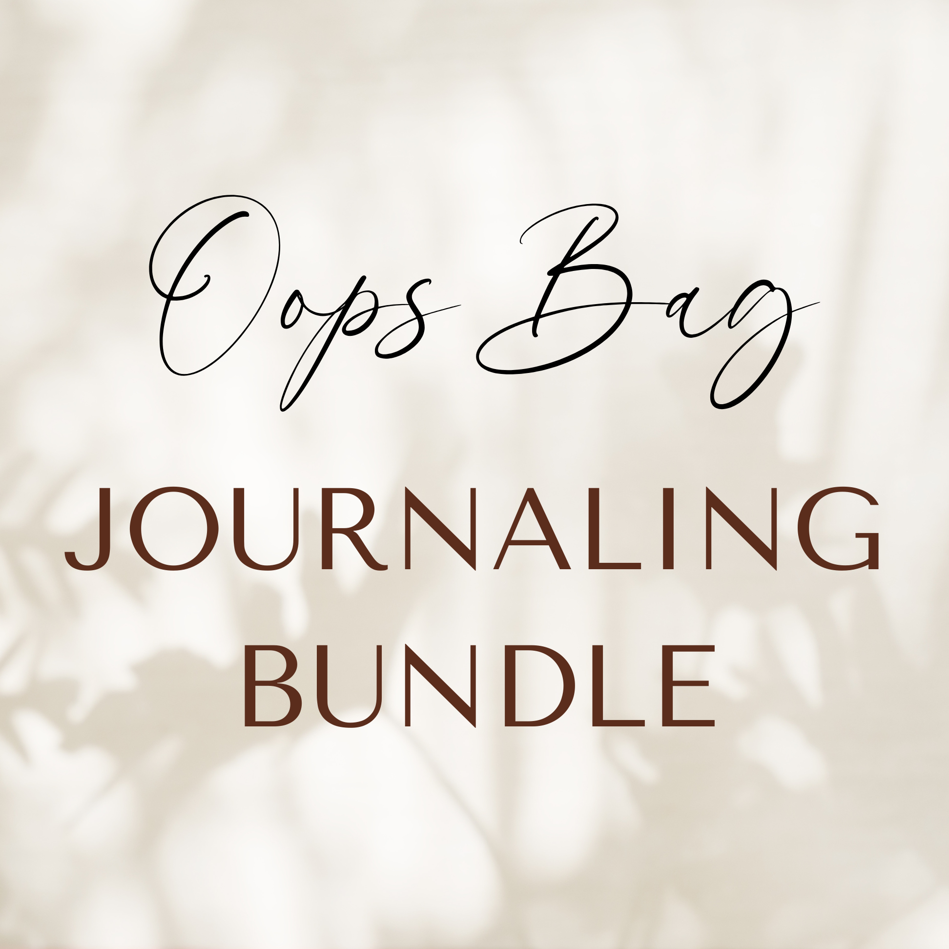 Oops Bag | Journaling Bundle