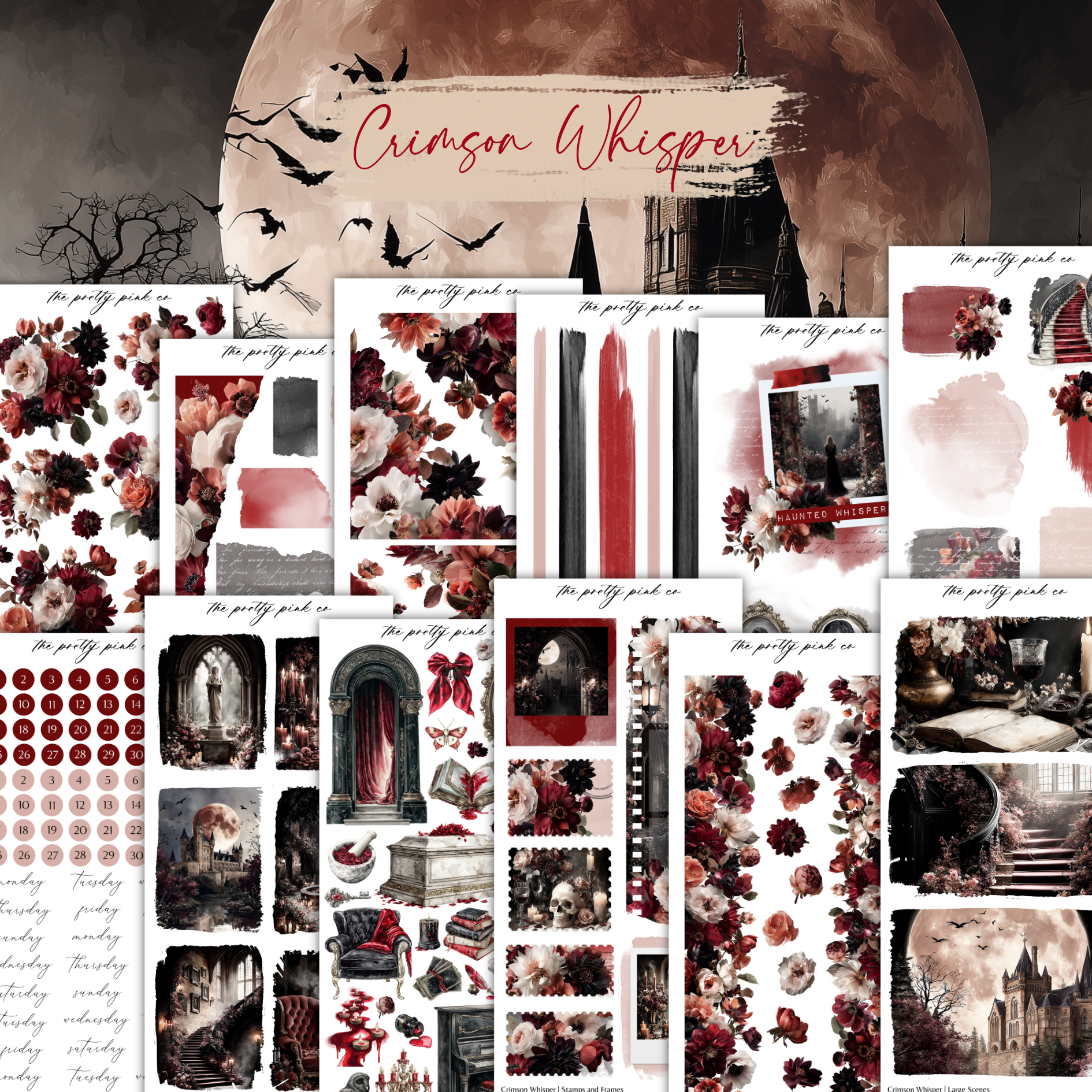 Crimson Whisper | Decorative Kit