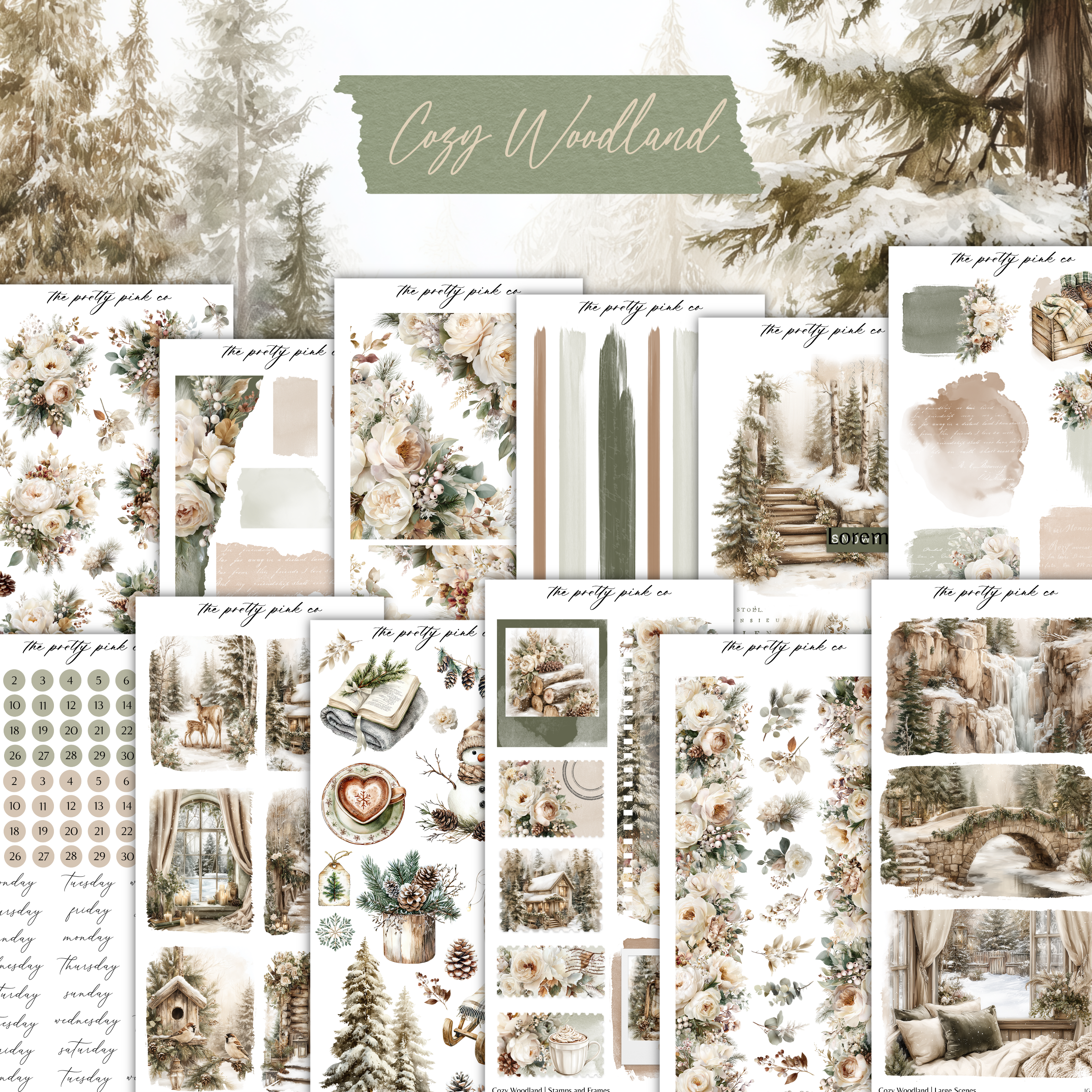 Cozy Woodland | Decorative Kit