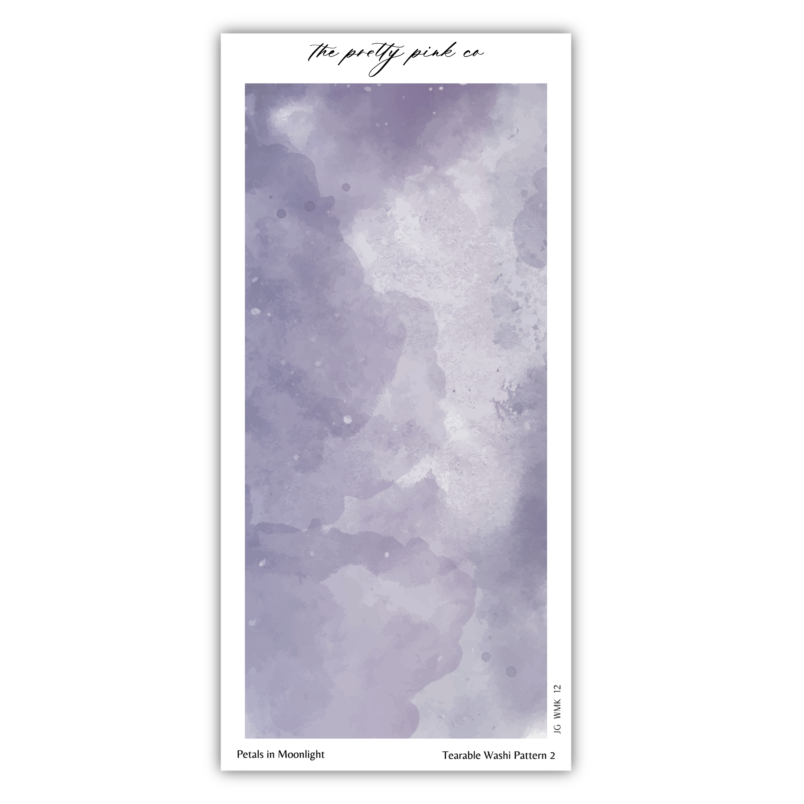 Petals in Moonlight | Tearable Washi Pattern