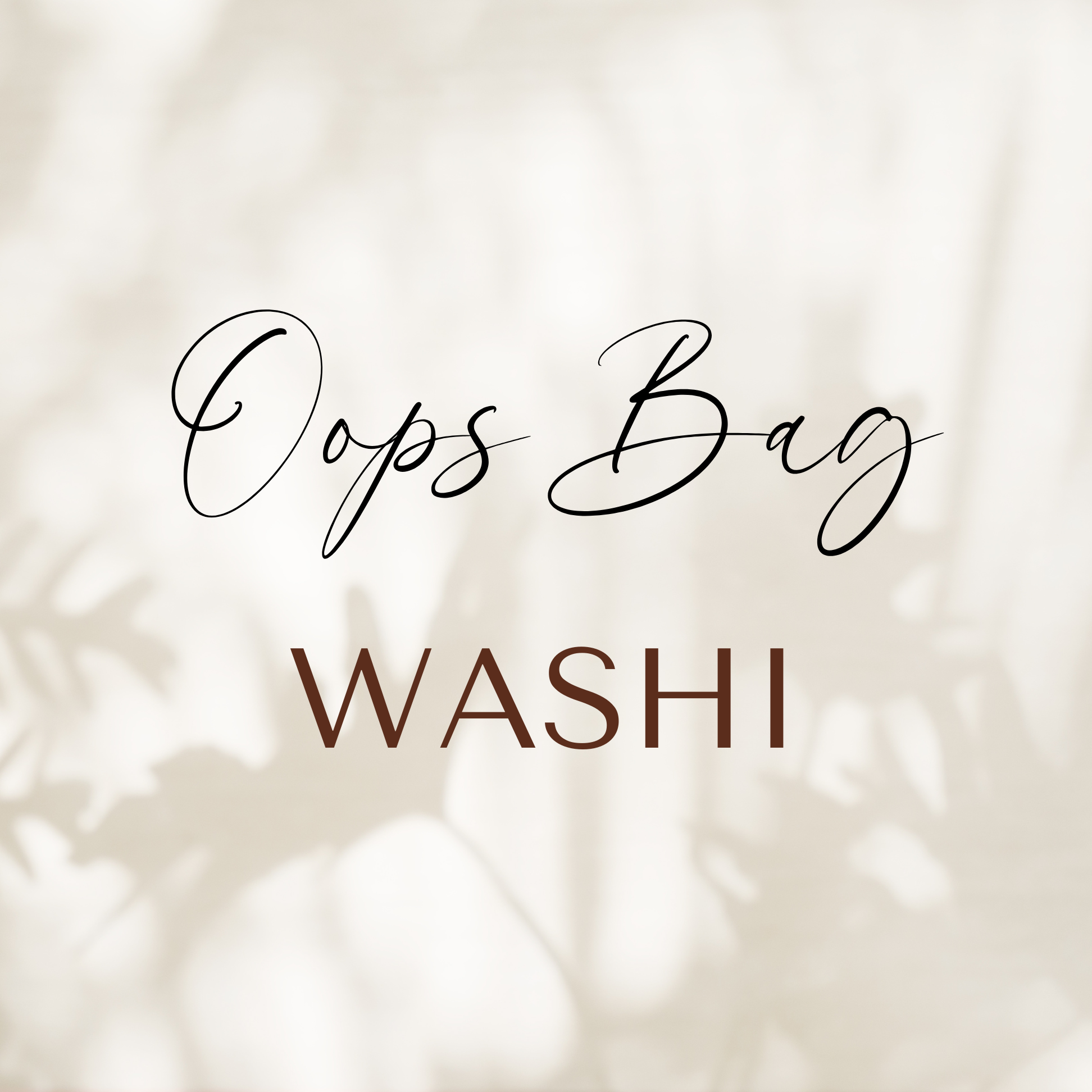 Oops Bag | Washi