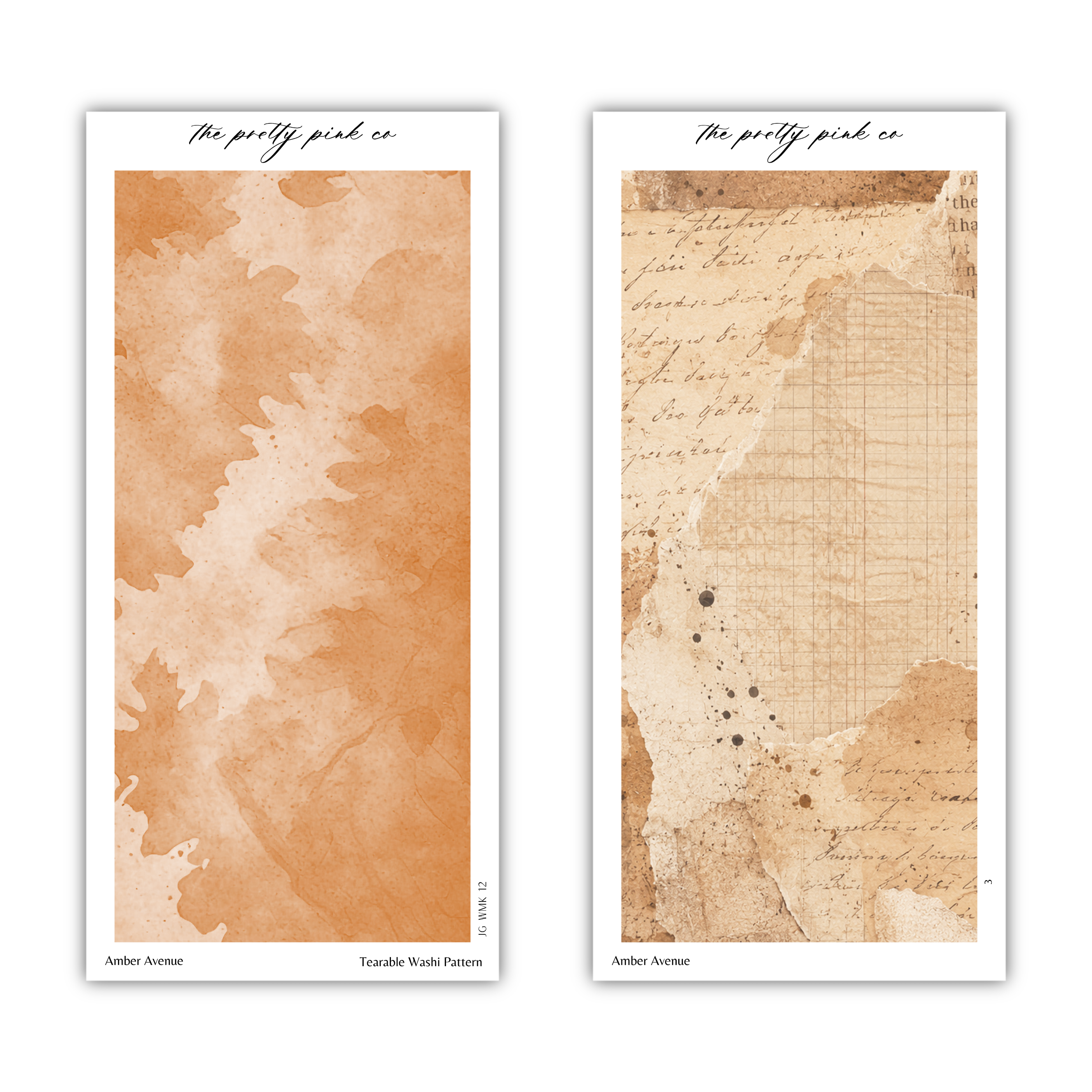 Amber Avenue | Tearable Washi Pattern