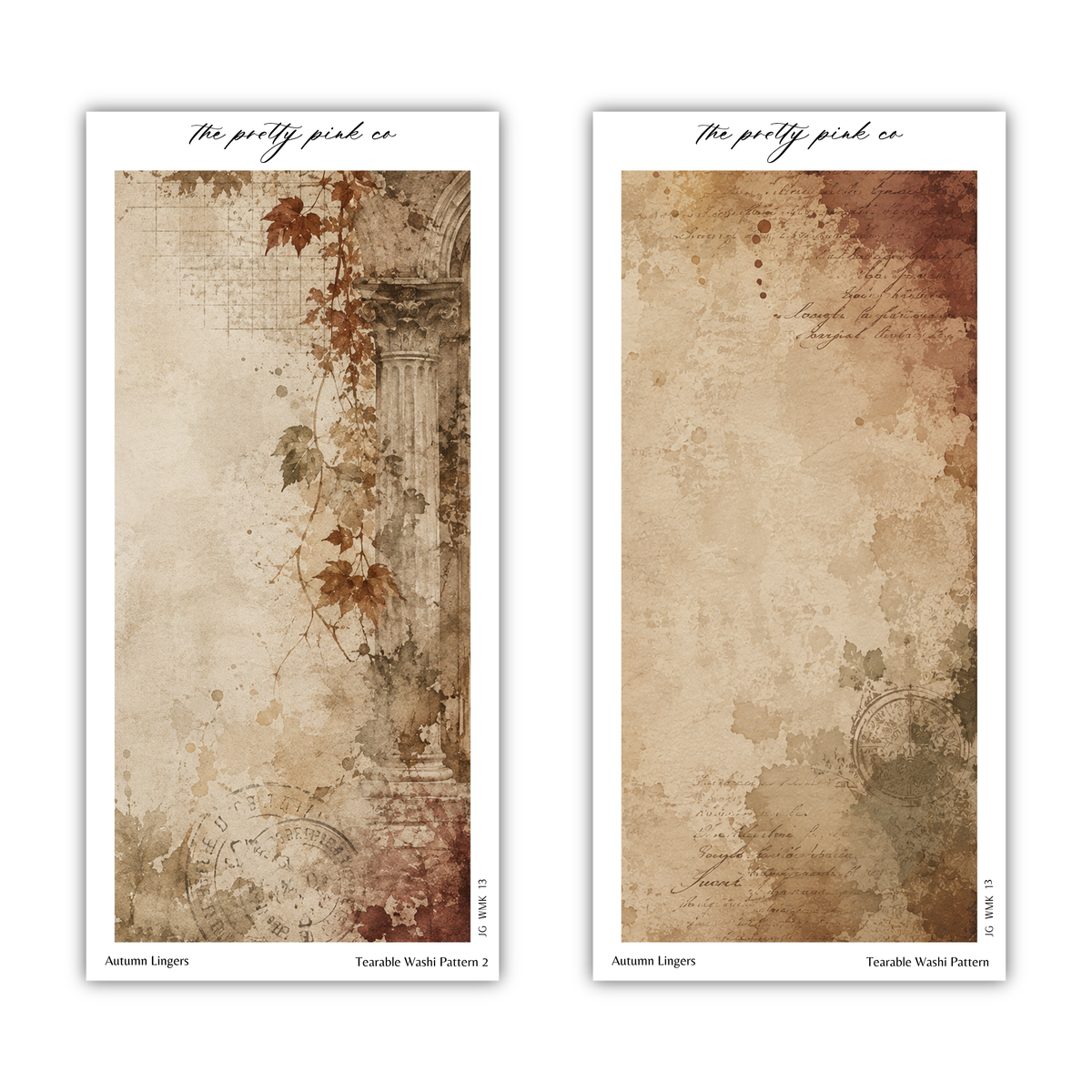 Autumn Lingers | Tearable Washi Pattern