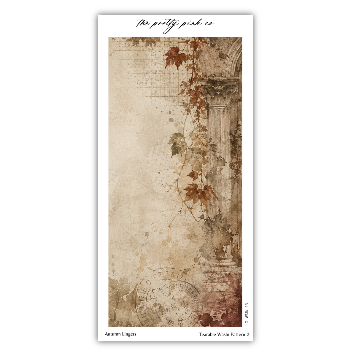 Autumn Lingers | Tearable Washi Pattern