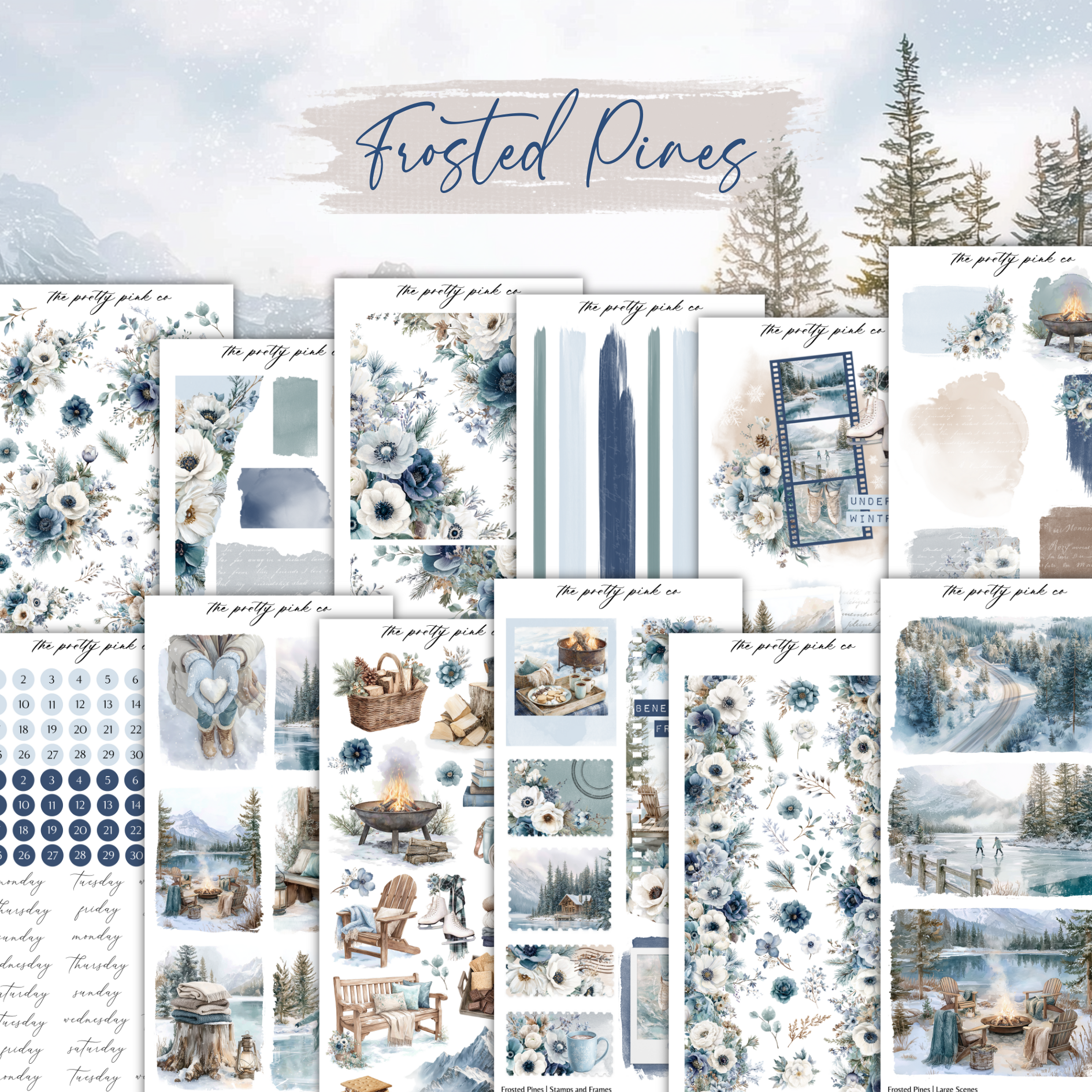 Frosted Pines | Decorative Kit