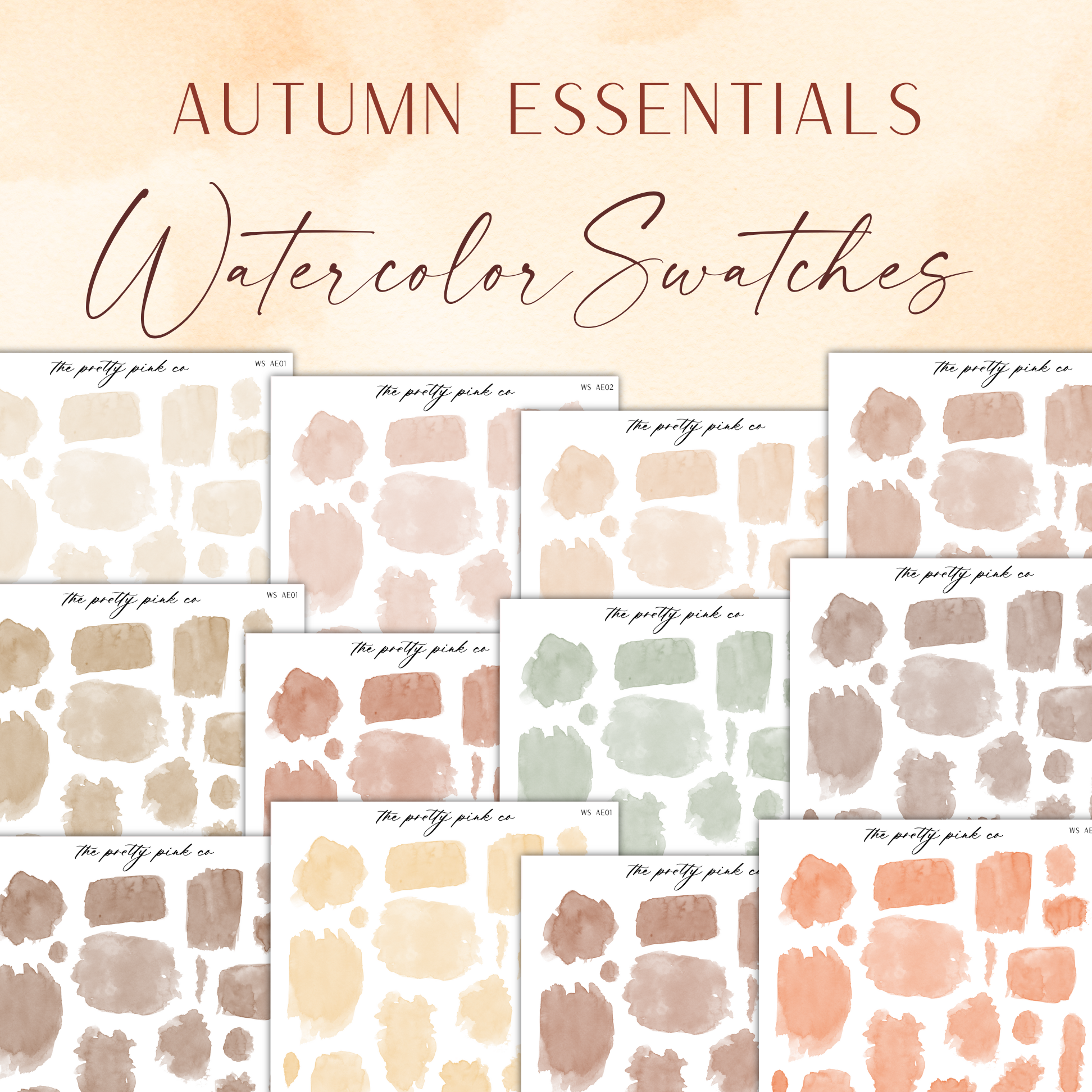 Watercolor Swatches | Autumn Essentials