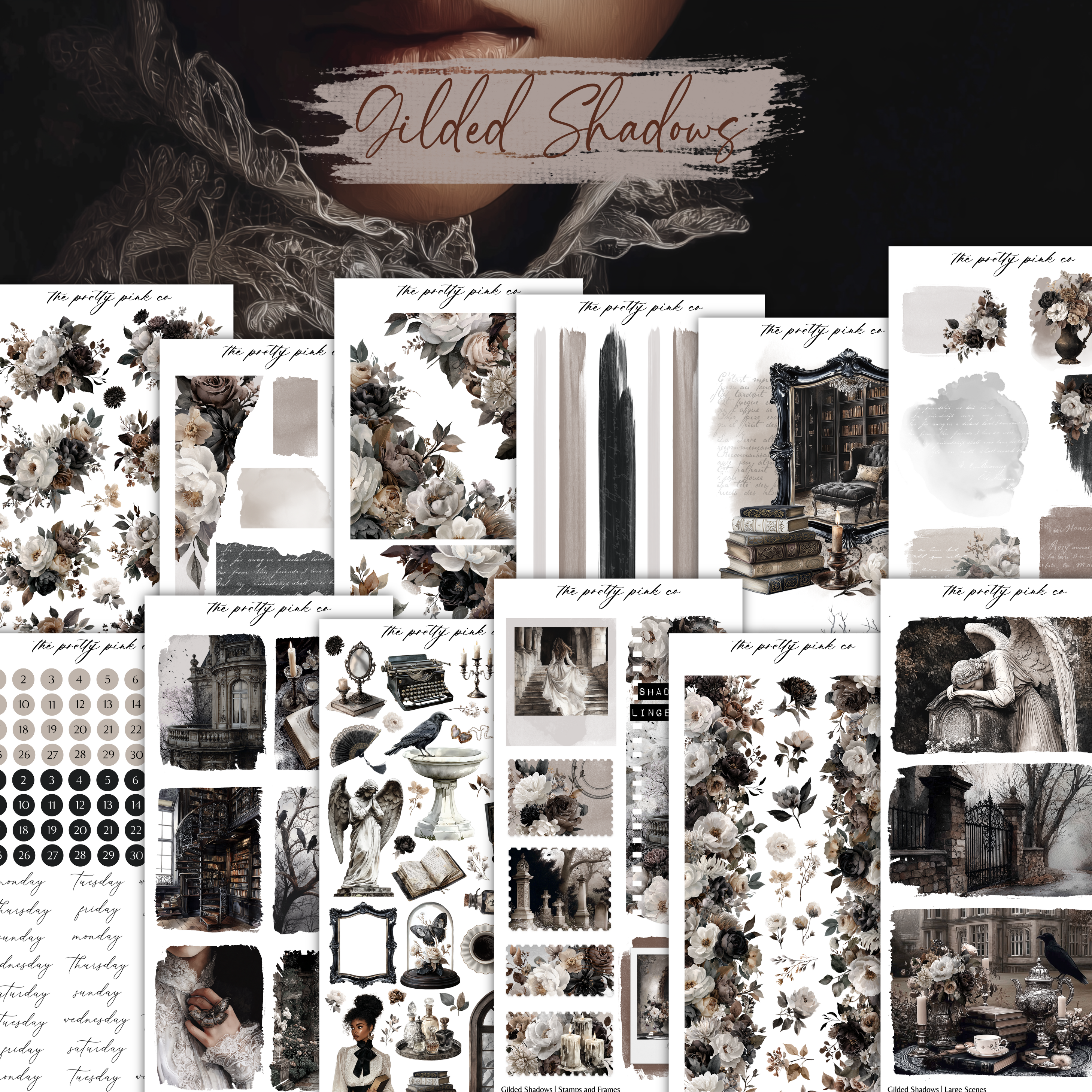 Gilded Shadows | Decorative Kit