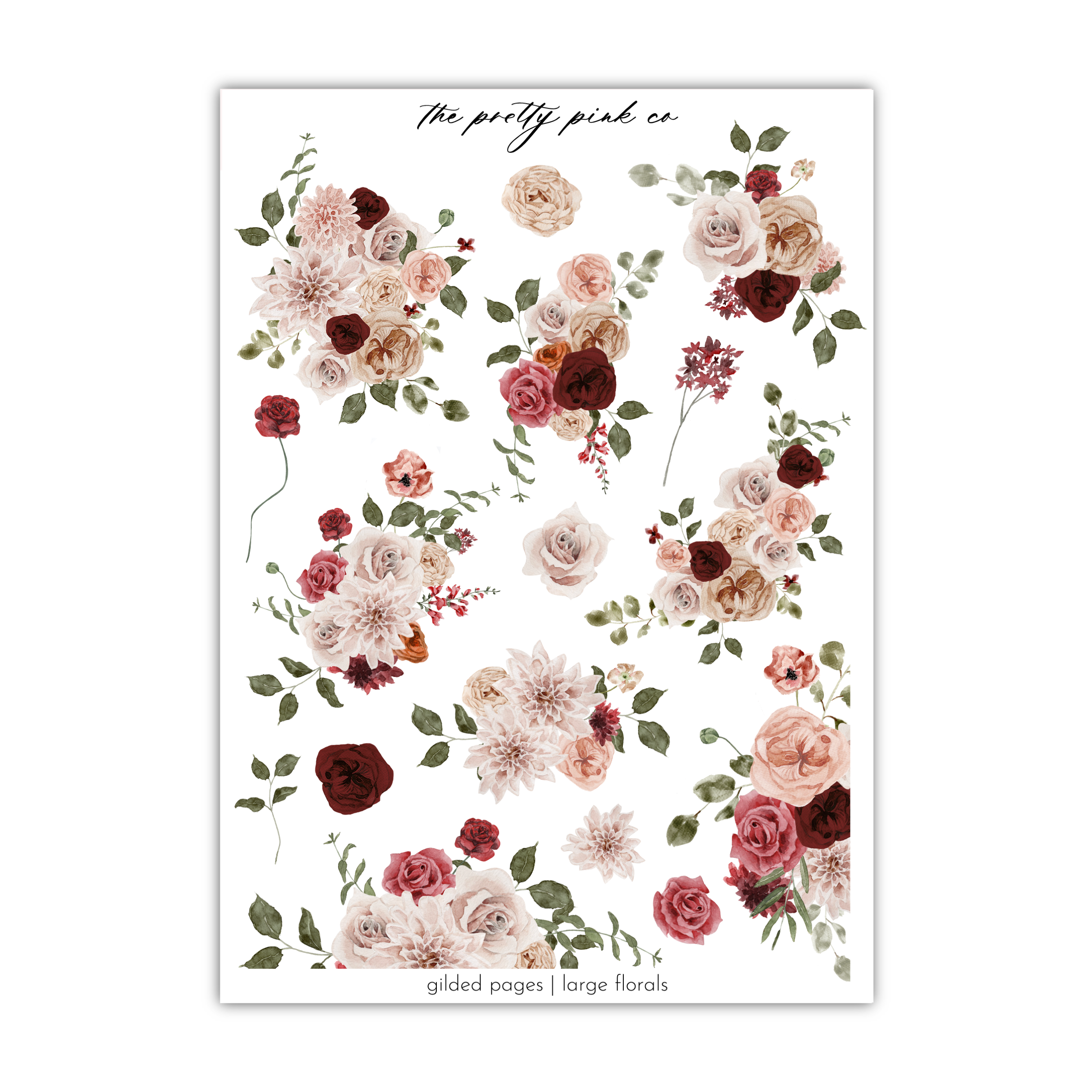Gilded Pages | Large Florals