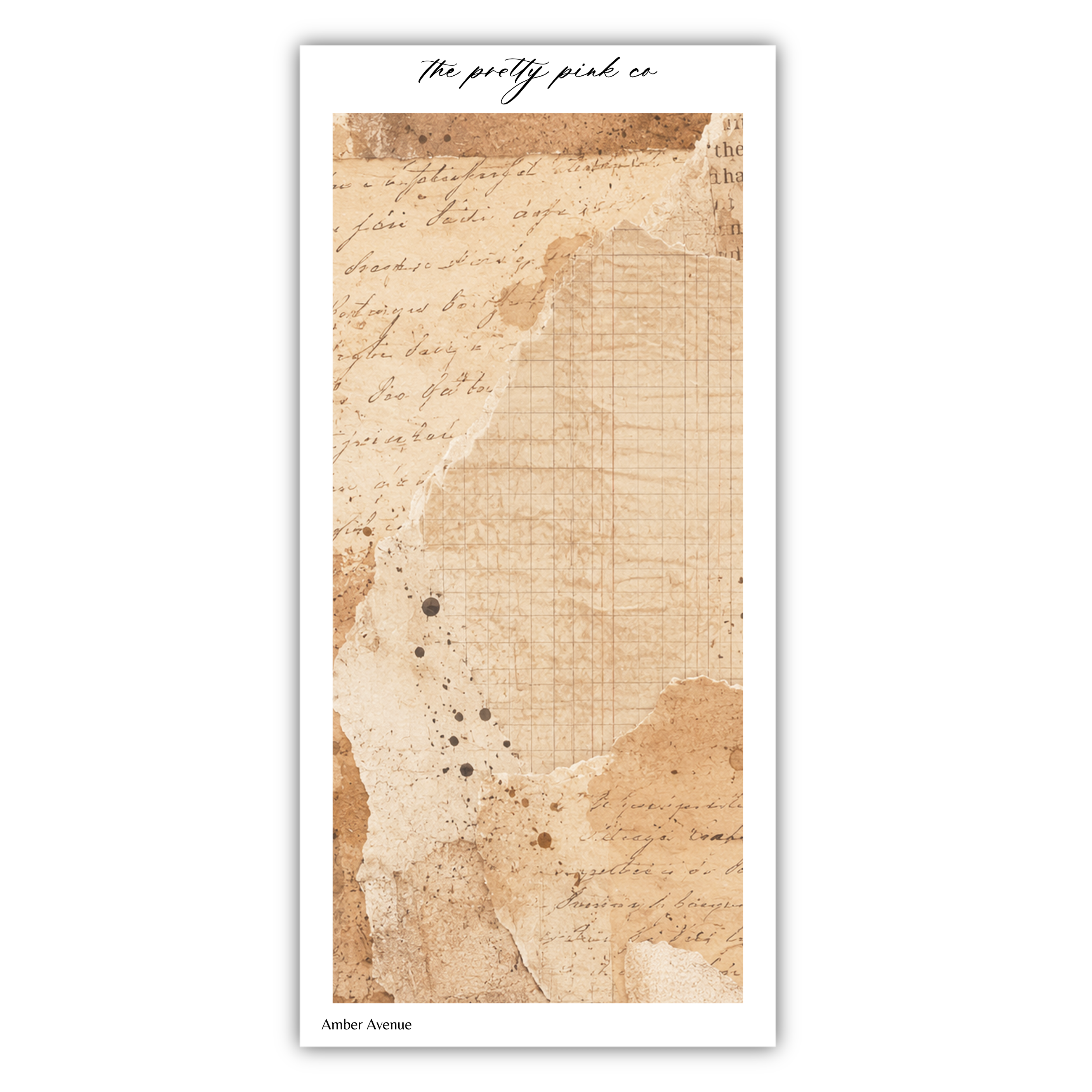 Amber Avenue | Tearable Washi Pattern