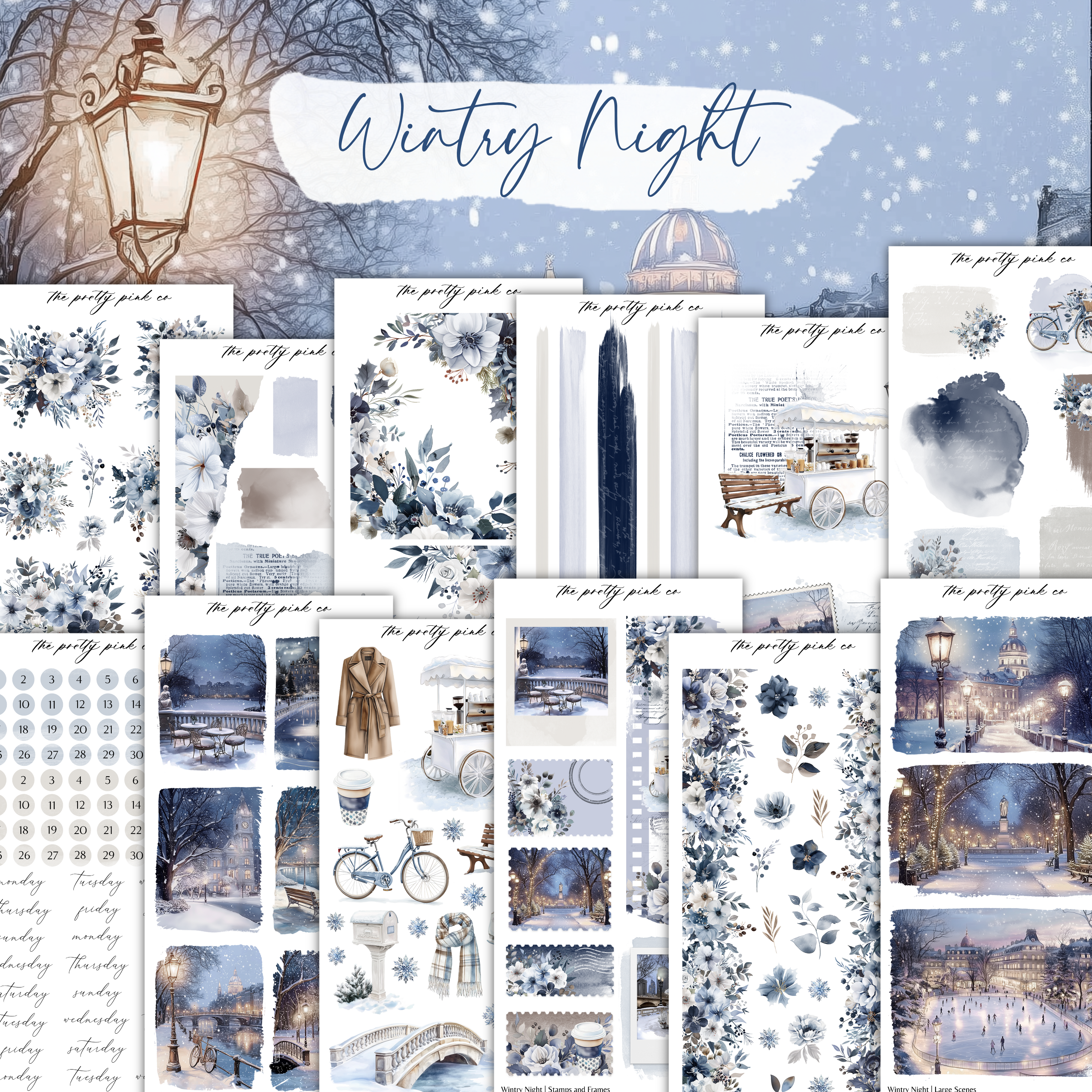 Wintry Night | Decorative Kit