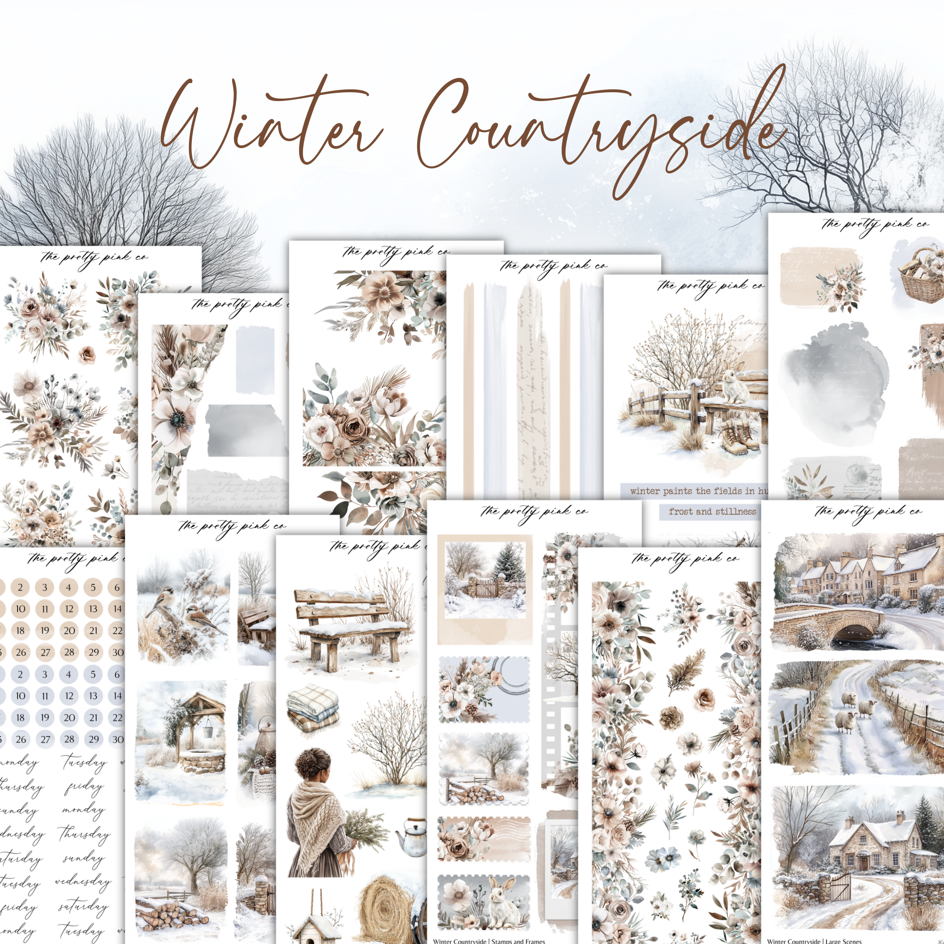 Winter Countryside | Decorative Kit