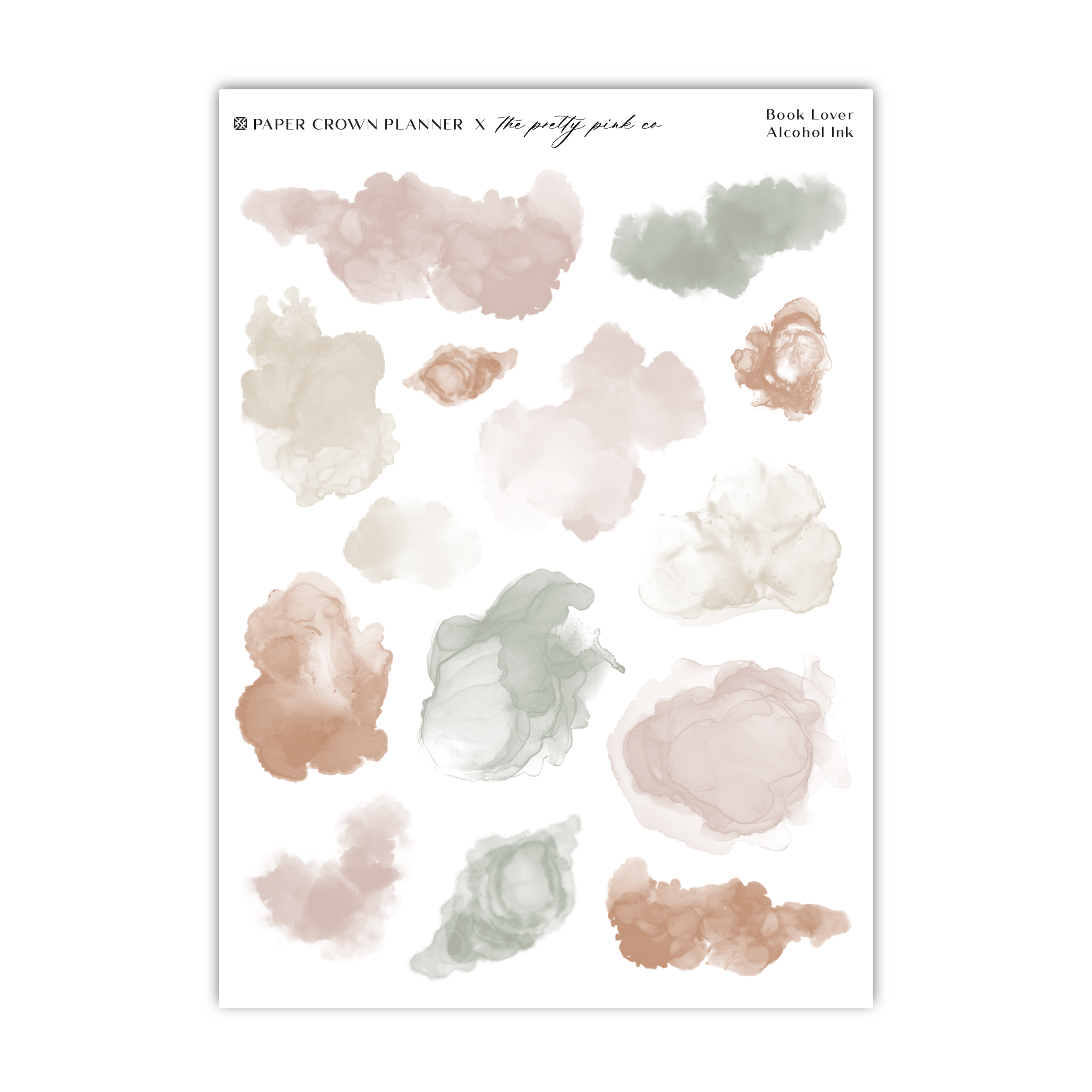 a sheet of watercolor paint on a white background