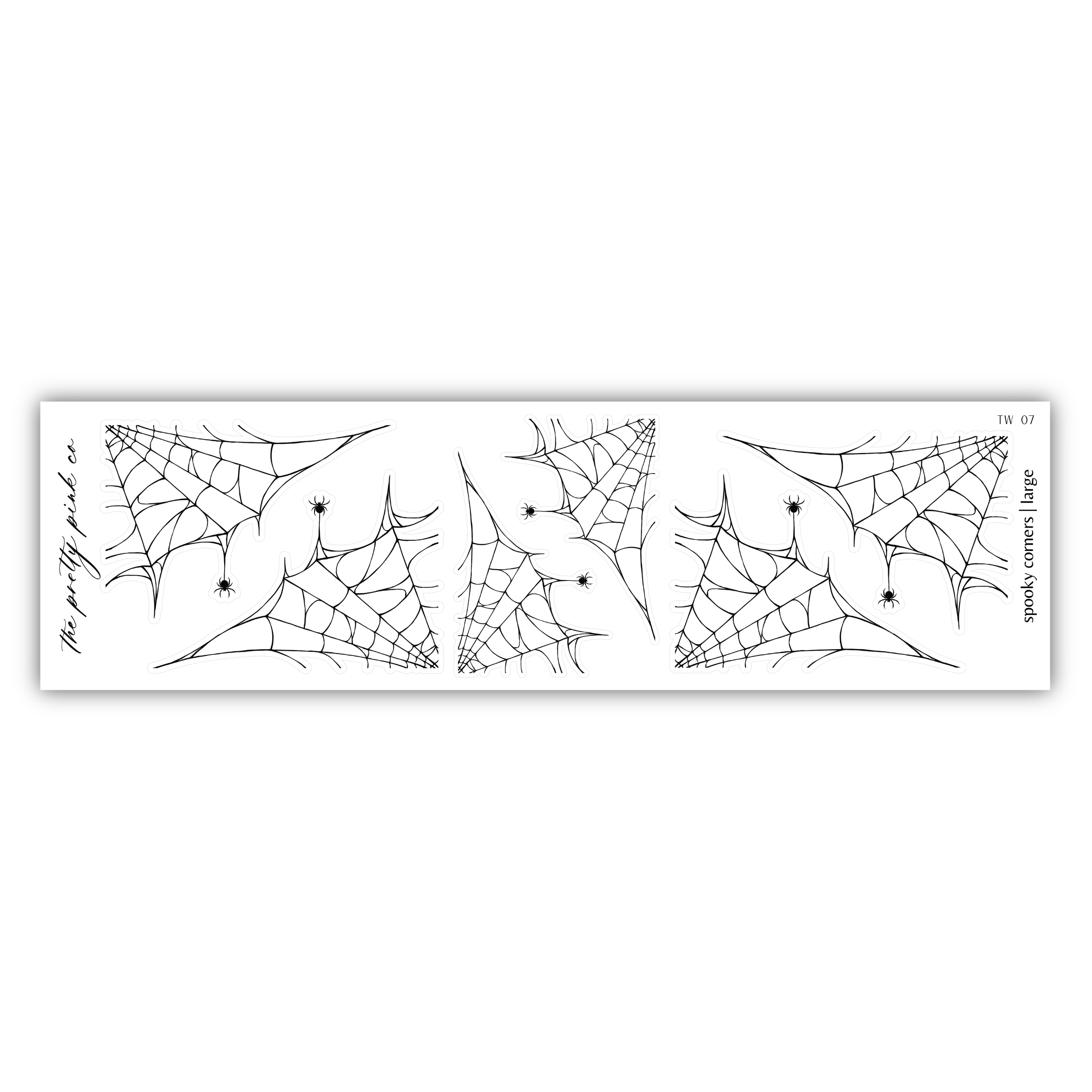 a drawing of a spider web on a white background