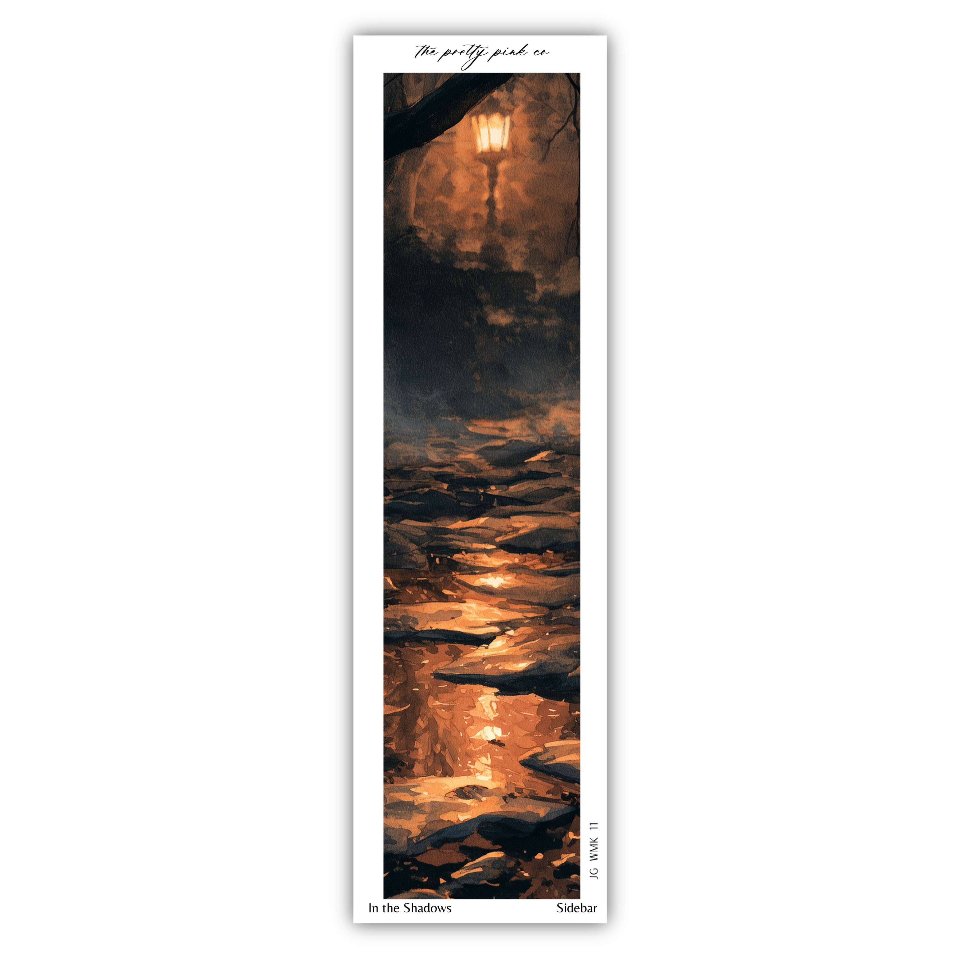 a serene nighttime scene with a lantern casting a warm glow on the water below, creating a peaceful and tranquil atmosphere.