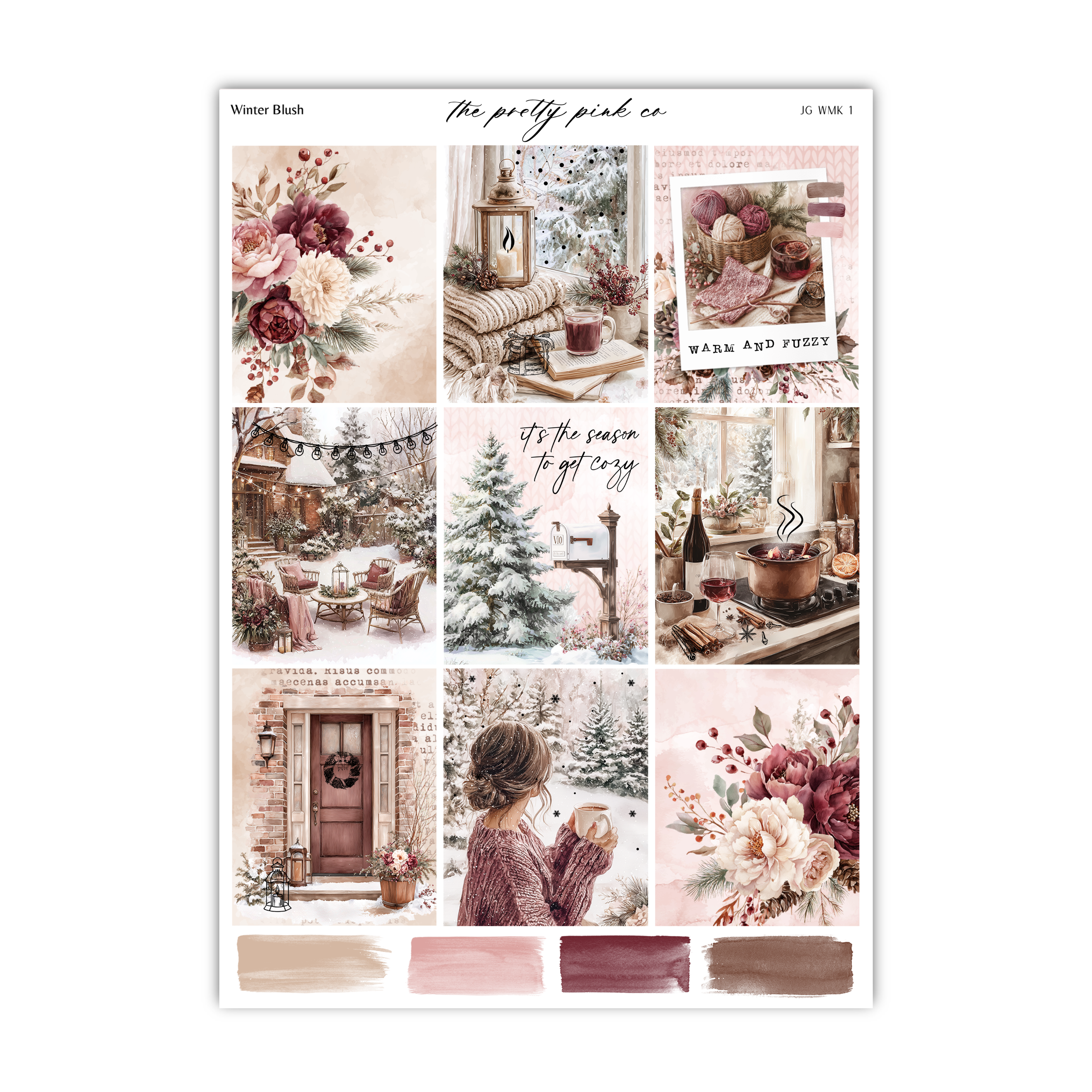 Winter Blush | Foiled Weekly Kit
