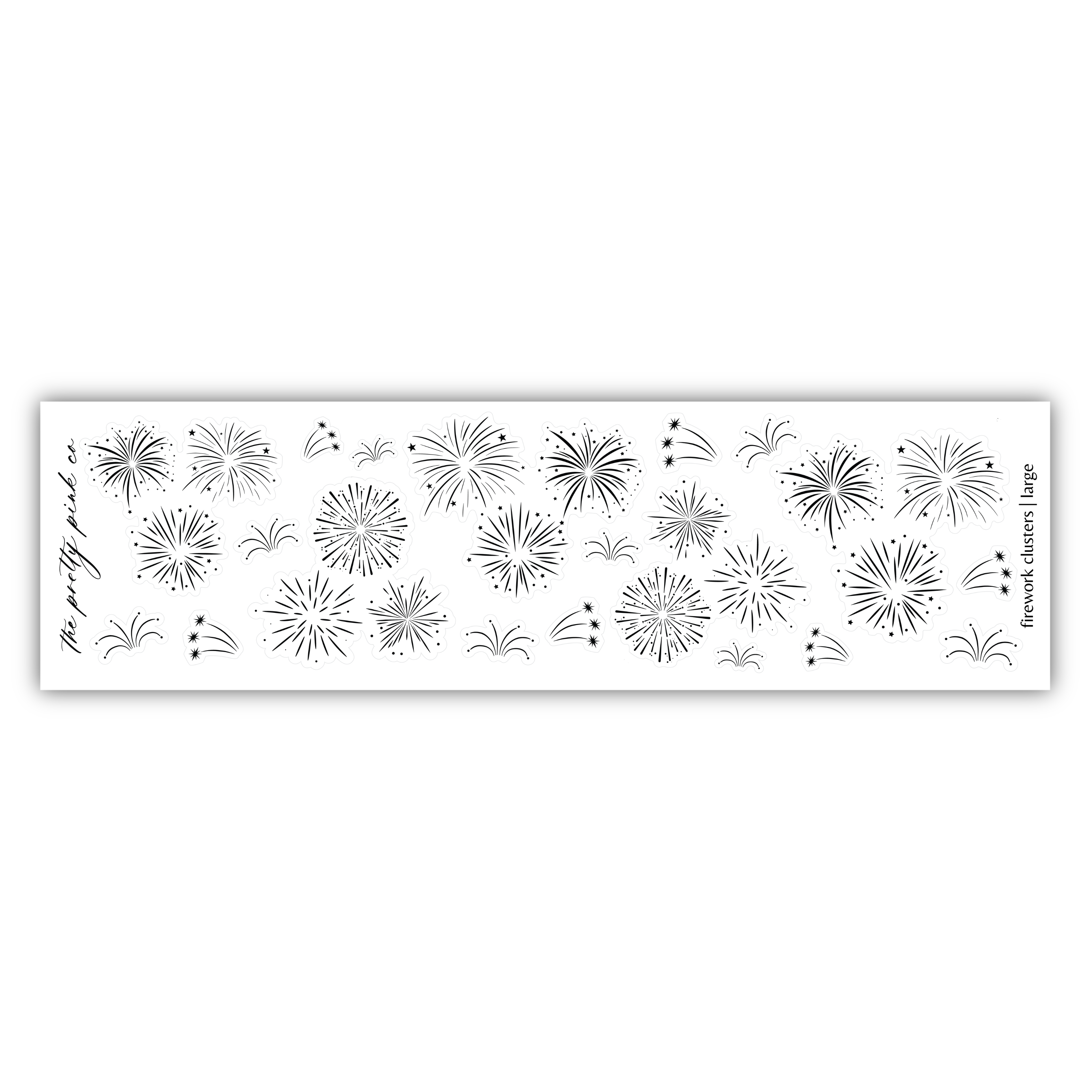 a white wallpaper with silver fireworks on it