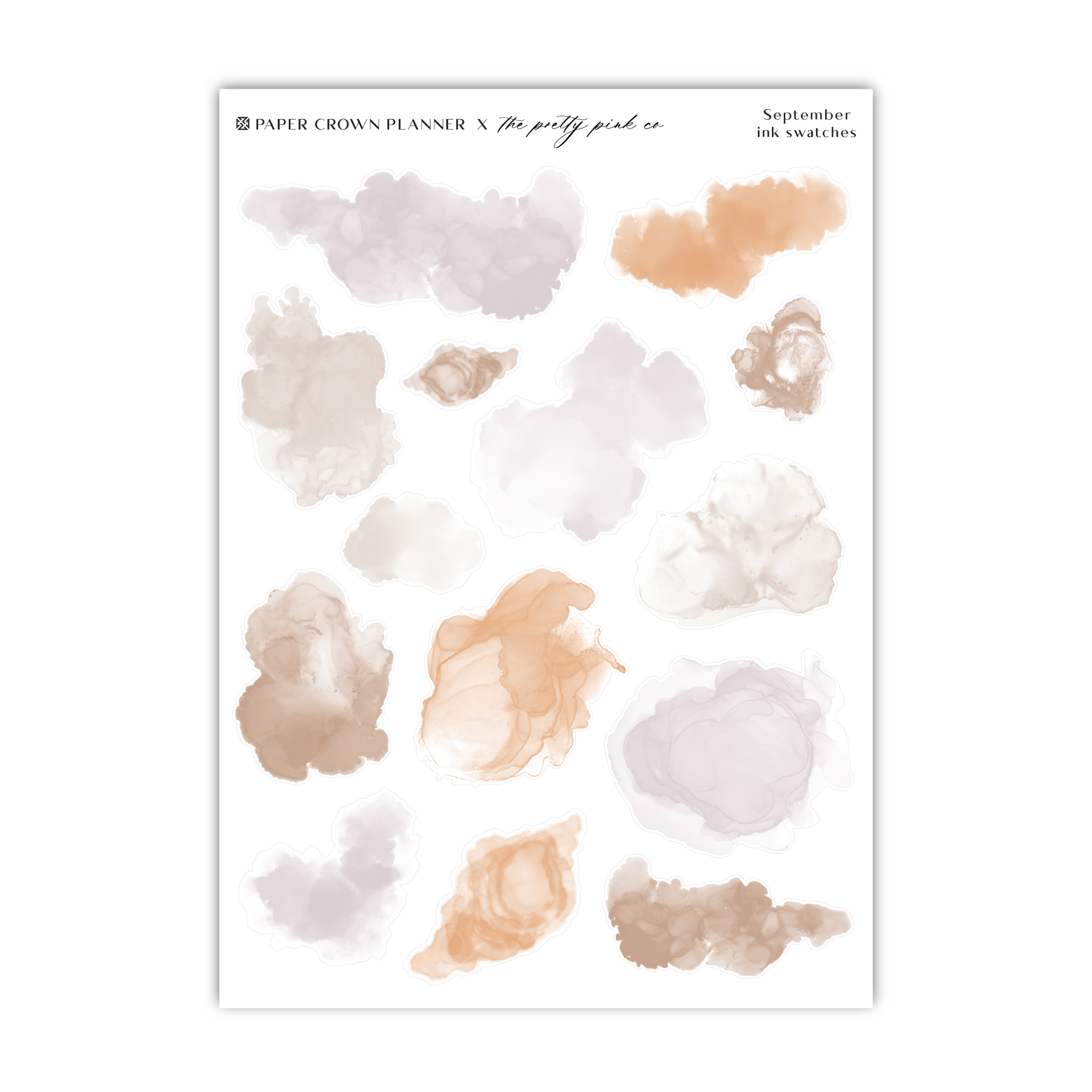 a sheet of watercolor paint on a white background