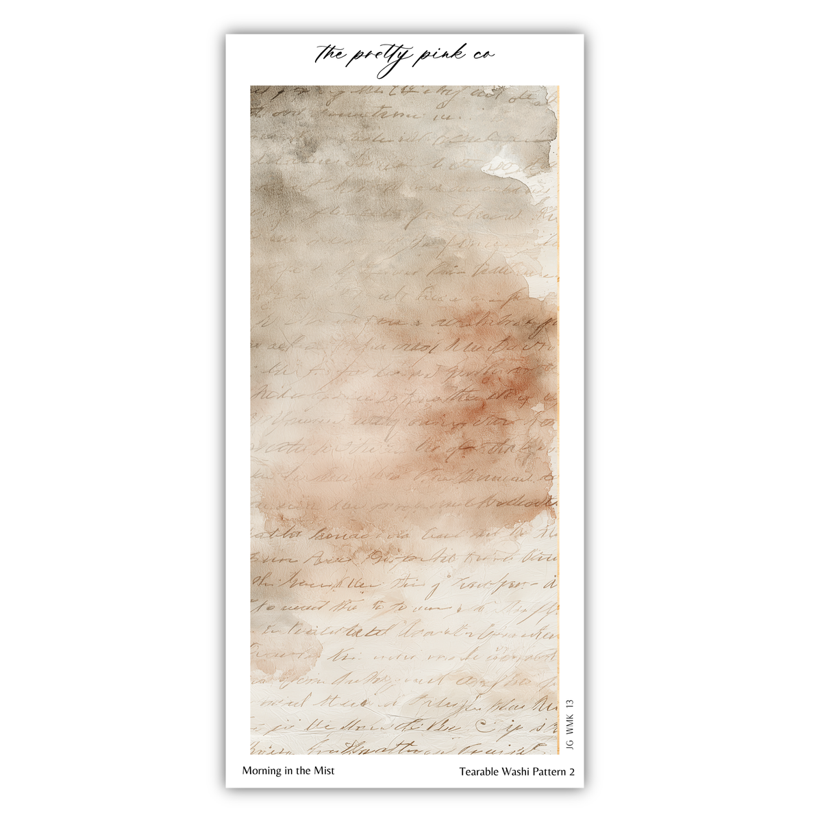 The image is a watercolor painting with a textured, abstract background. The painting appears to be a collage of multiple watercolor paintings, and the text "The pretty pink co" is written above the painting.
