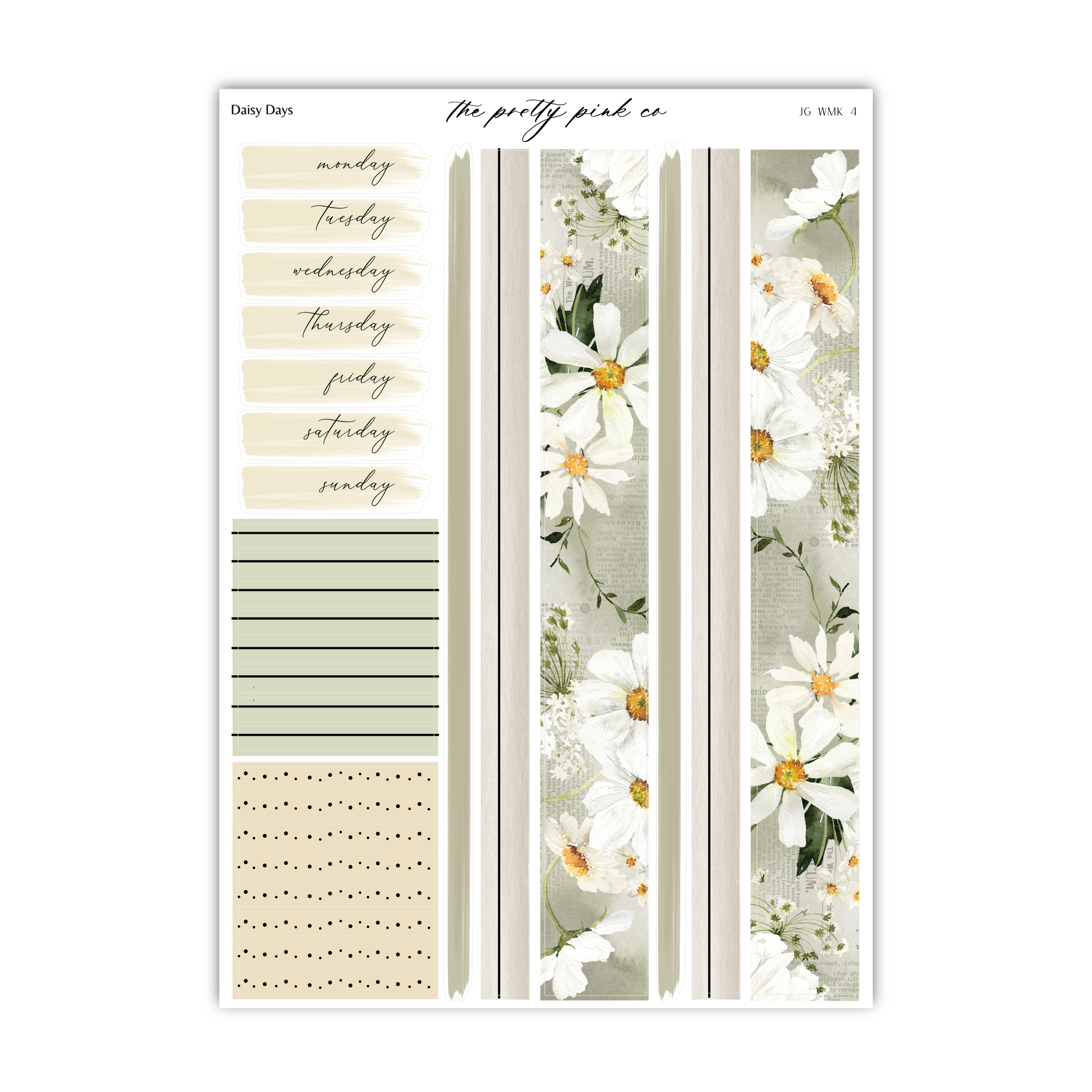 Daisy Days | Foiled Weekly Kit