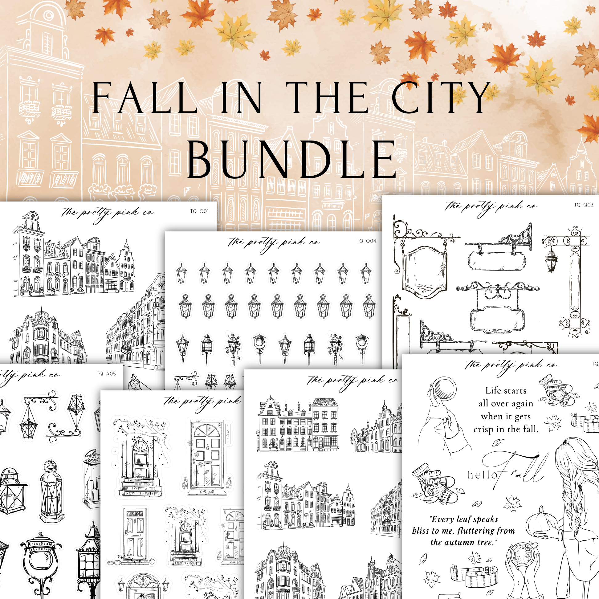 Fall in the City | Foiled Bundle