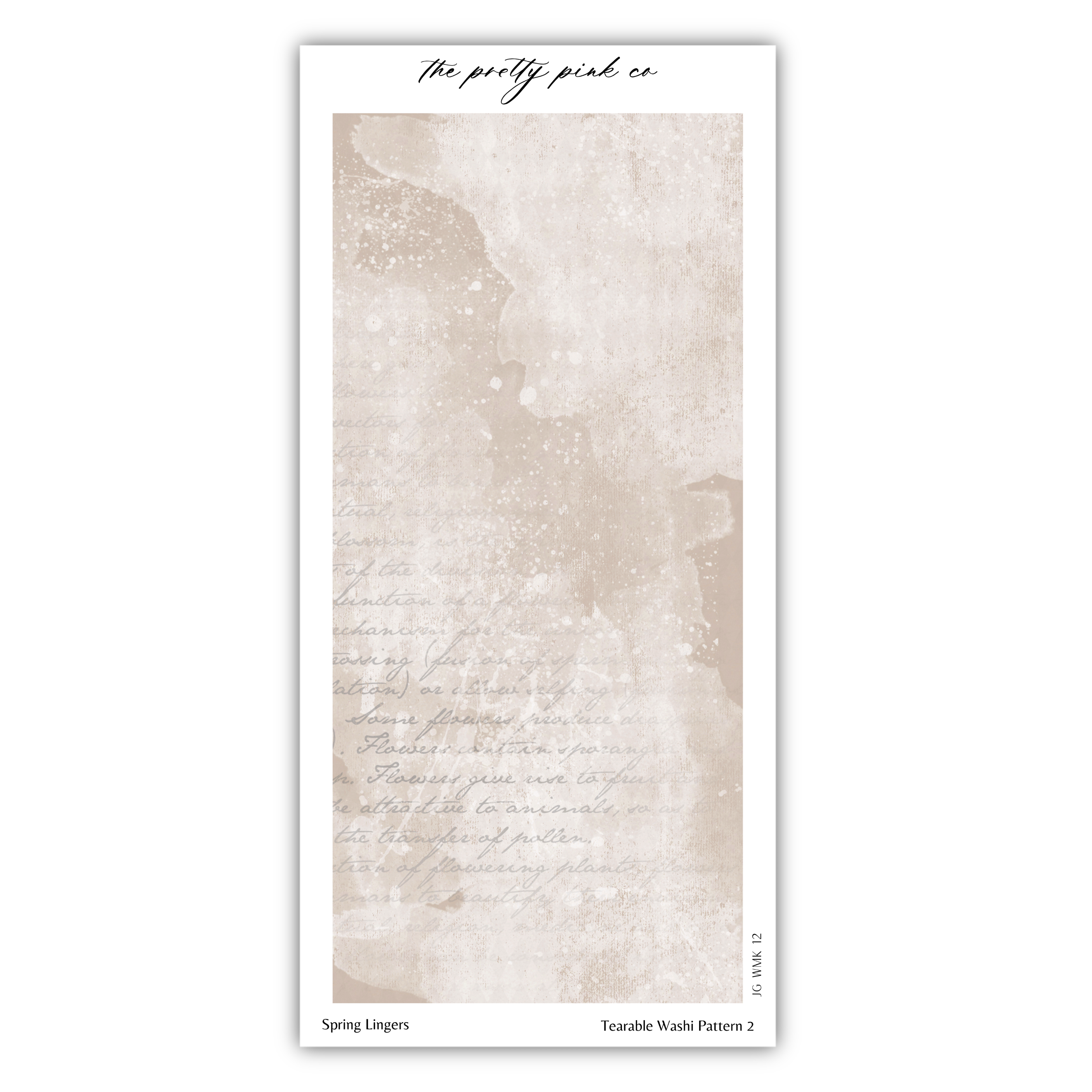 Spring Lingers | Tearable Washi Pattern