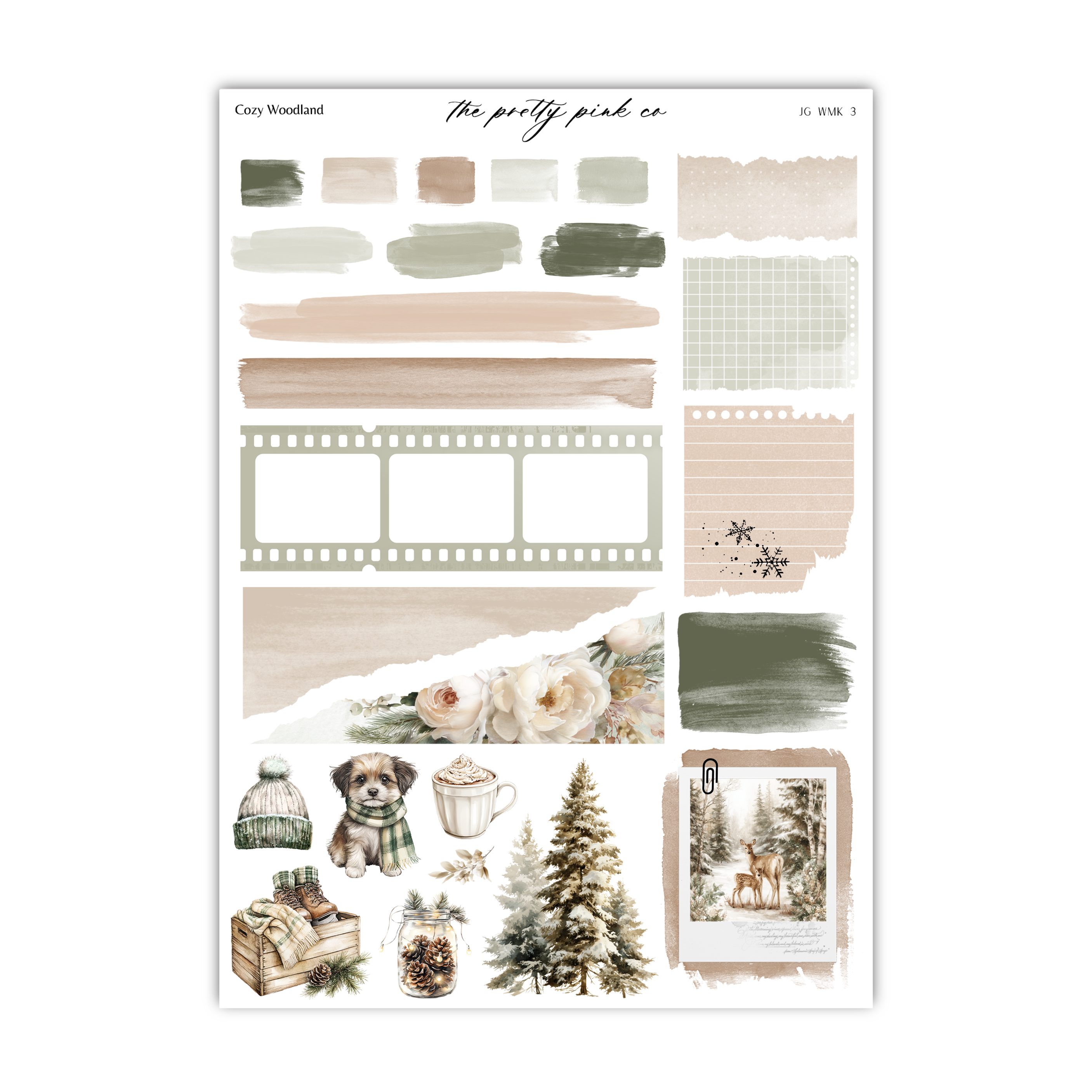 Cozy Woodland | Foiled Weekly Kit