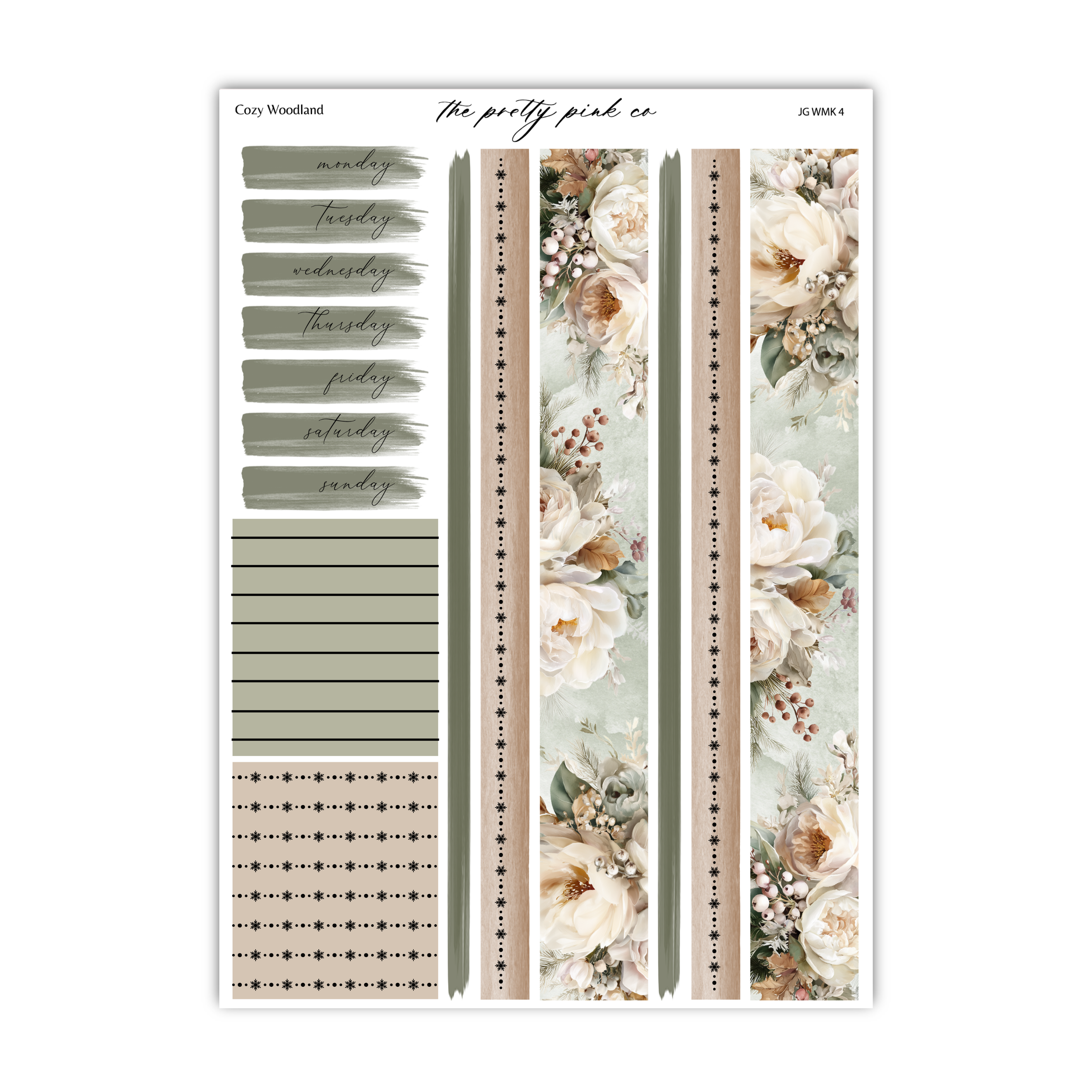 Cozy Woodland | Foiled Weekly Kit