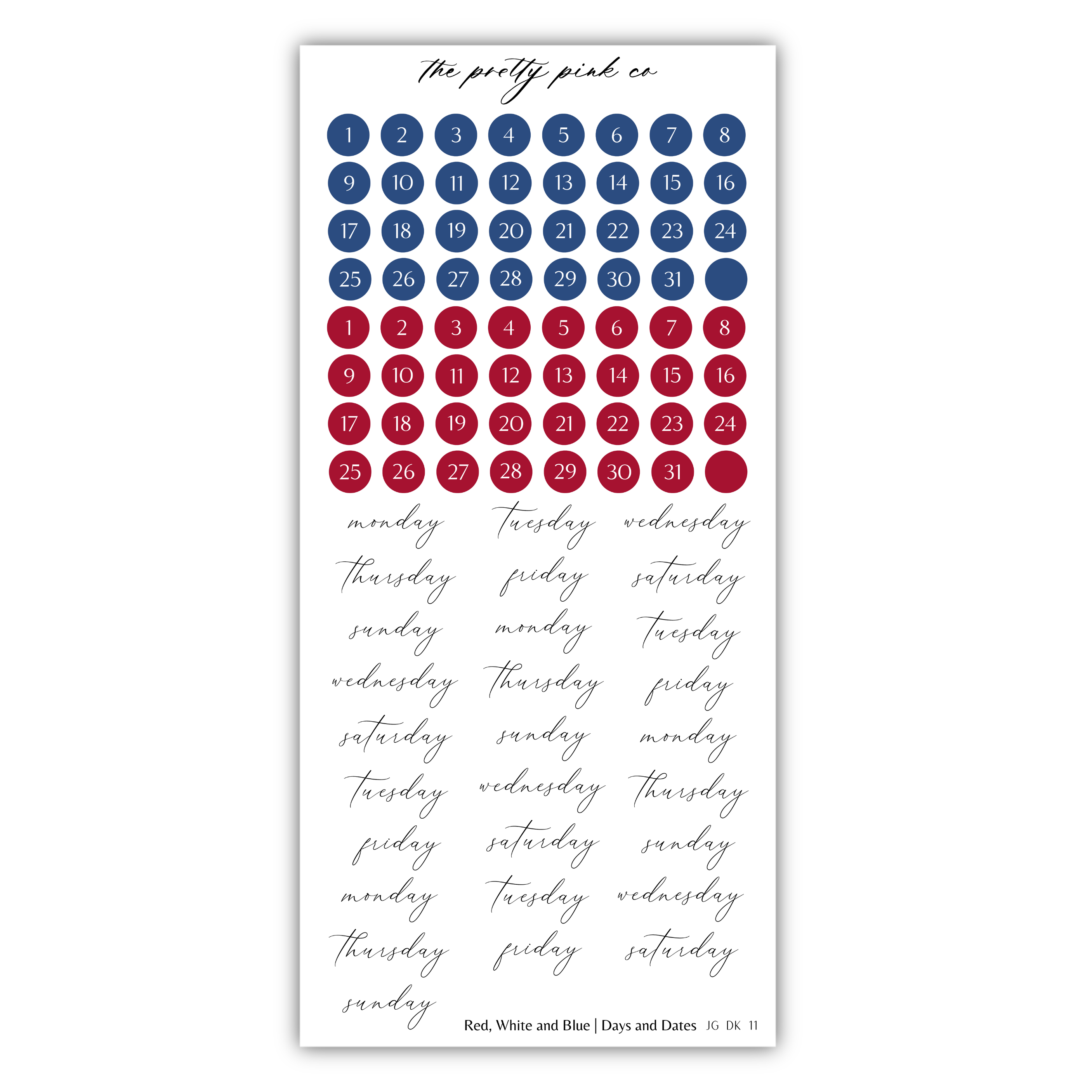 Red, White and Blue | Decorative Kit