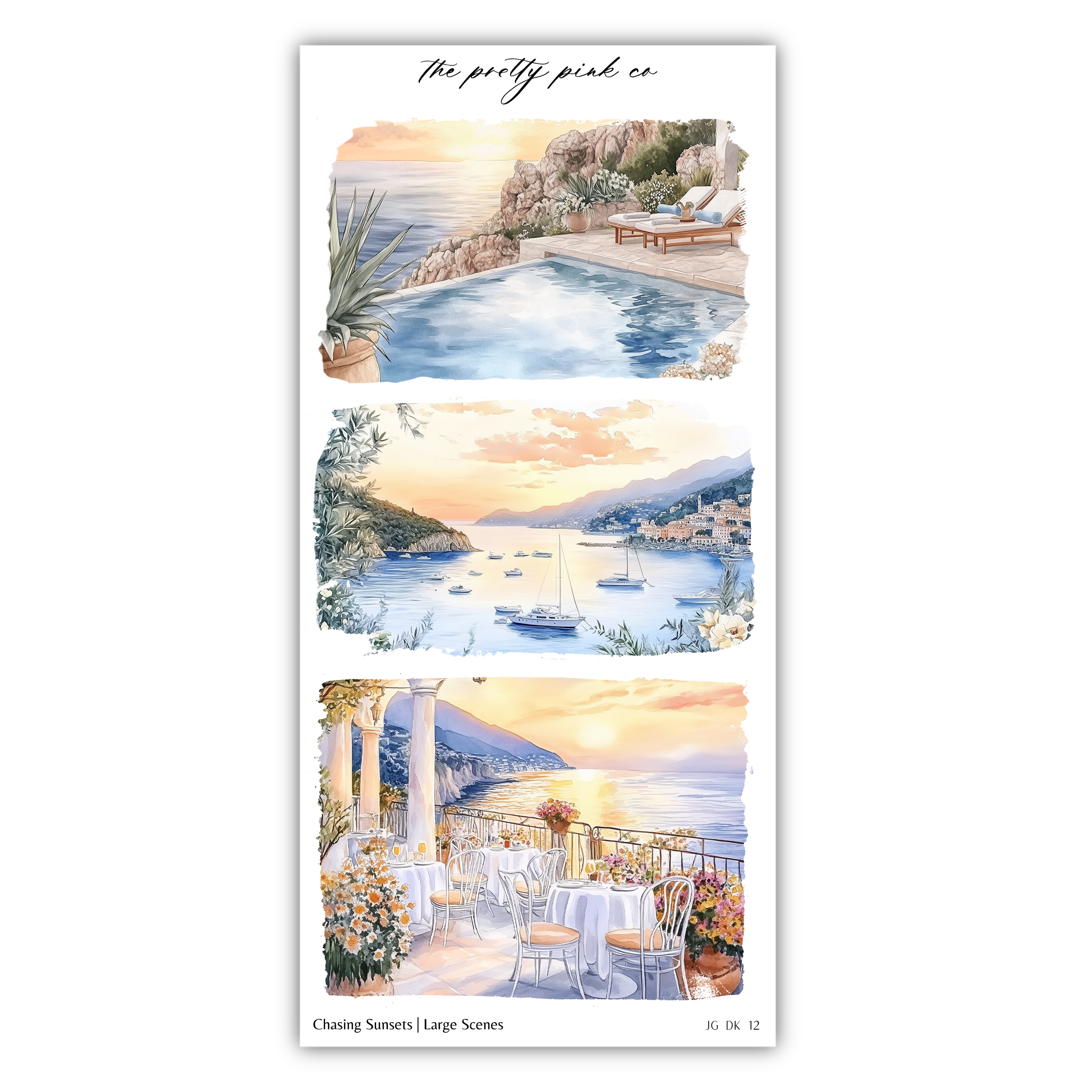 Chasing Sunsets | Decorative Kit