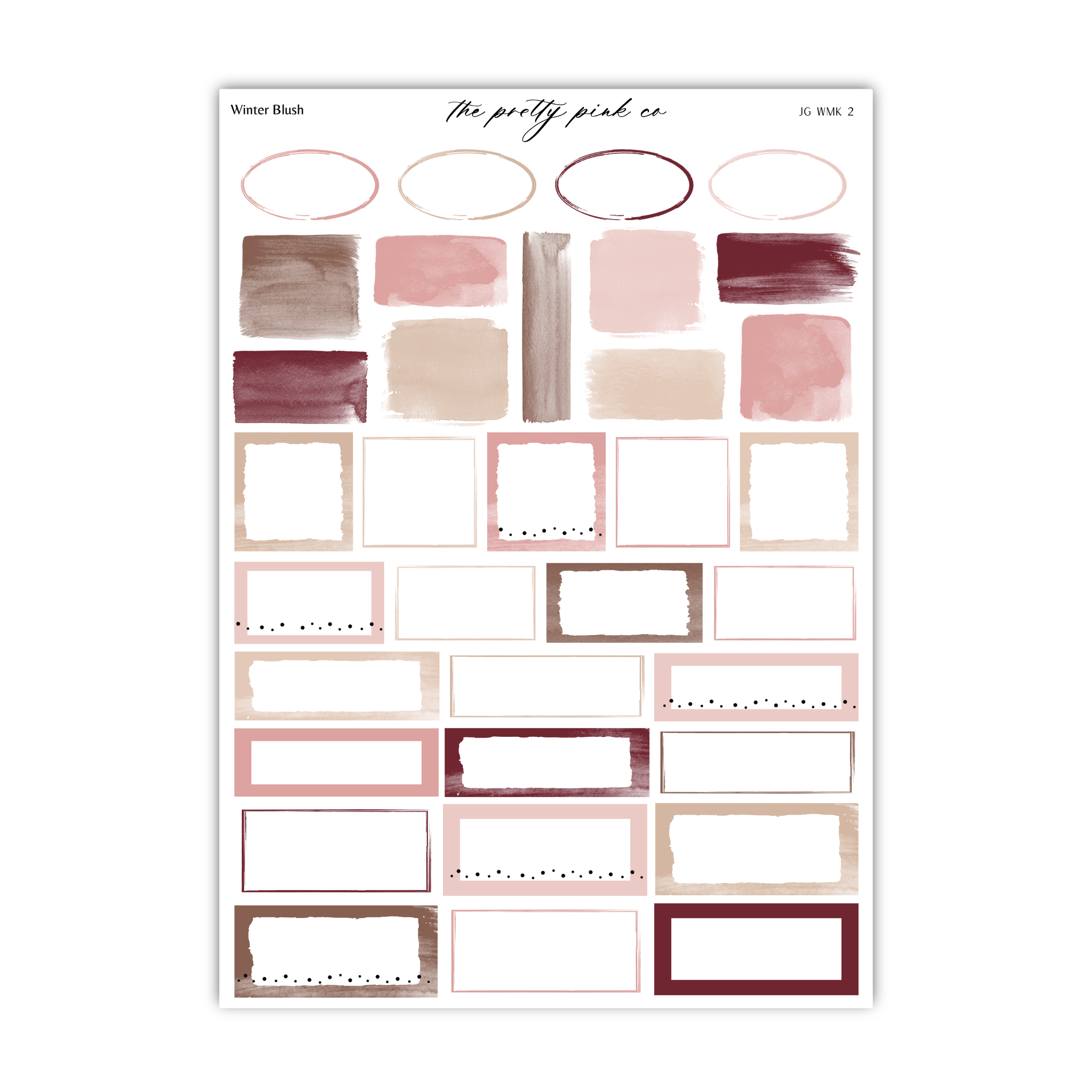 Winter Blush | Foiled Weekly Kit