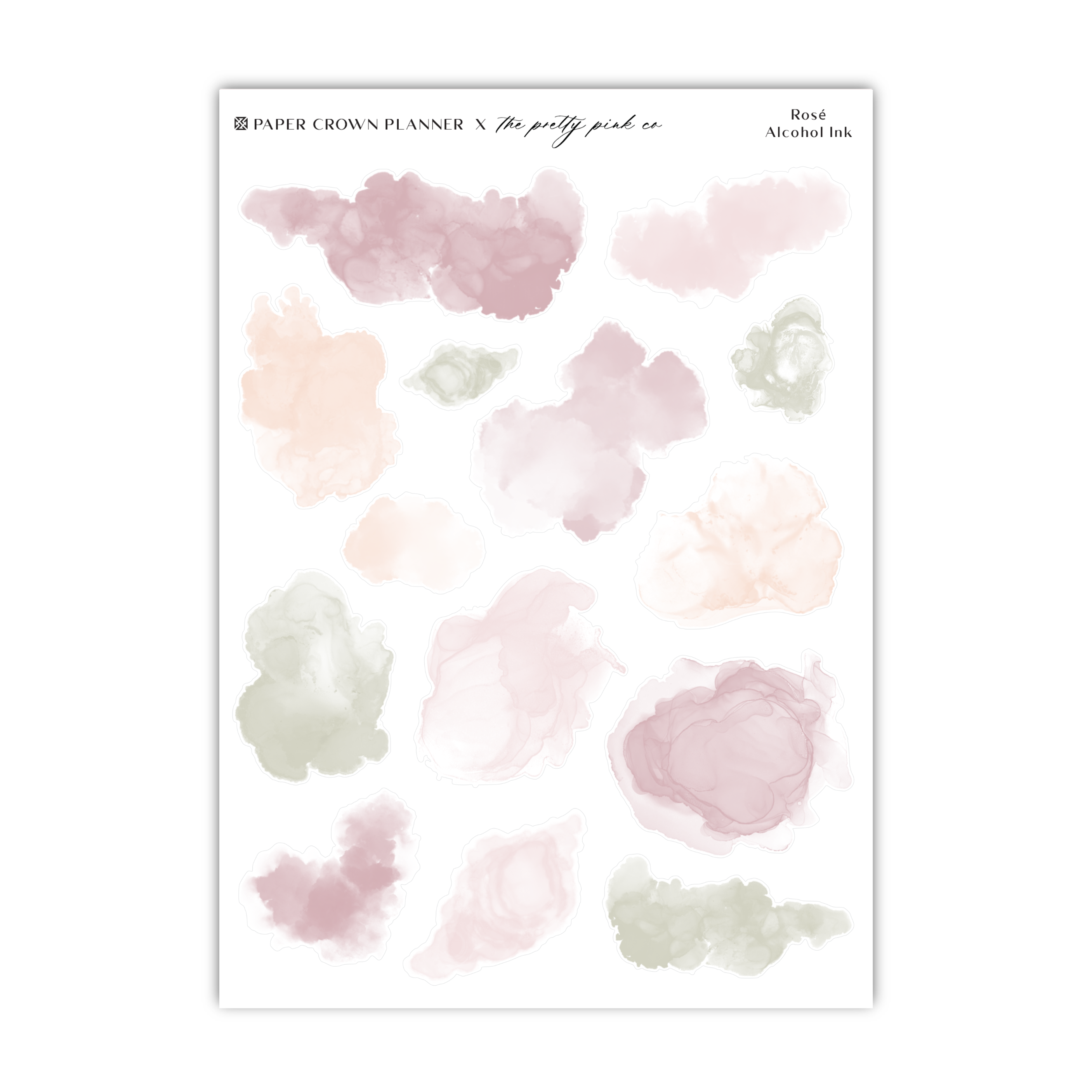 a sheet of watercolor paint with a white background